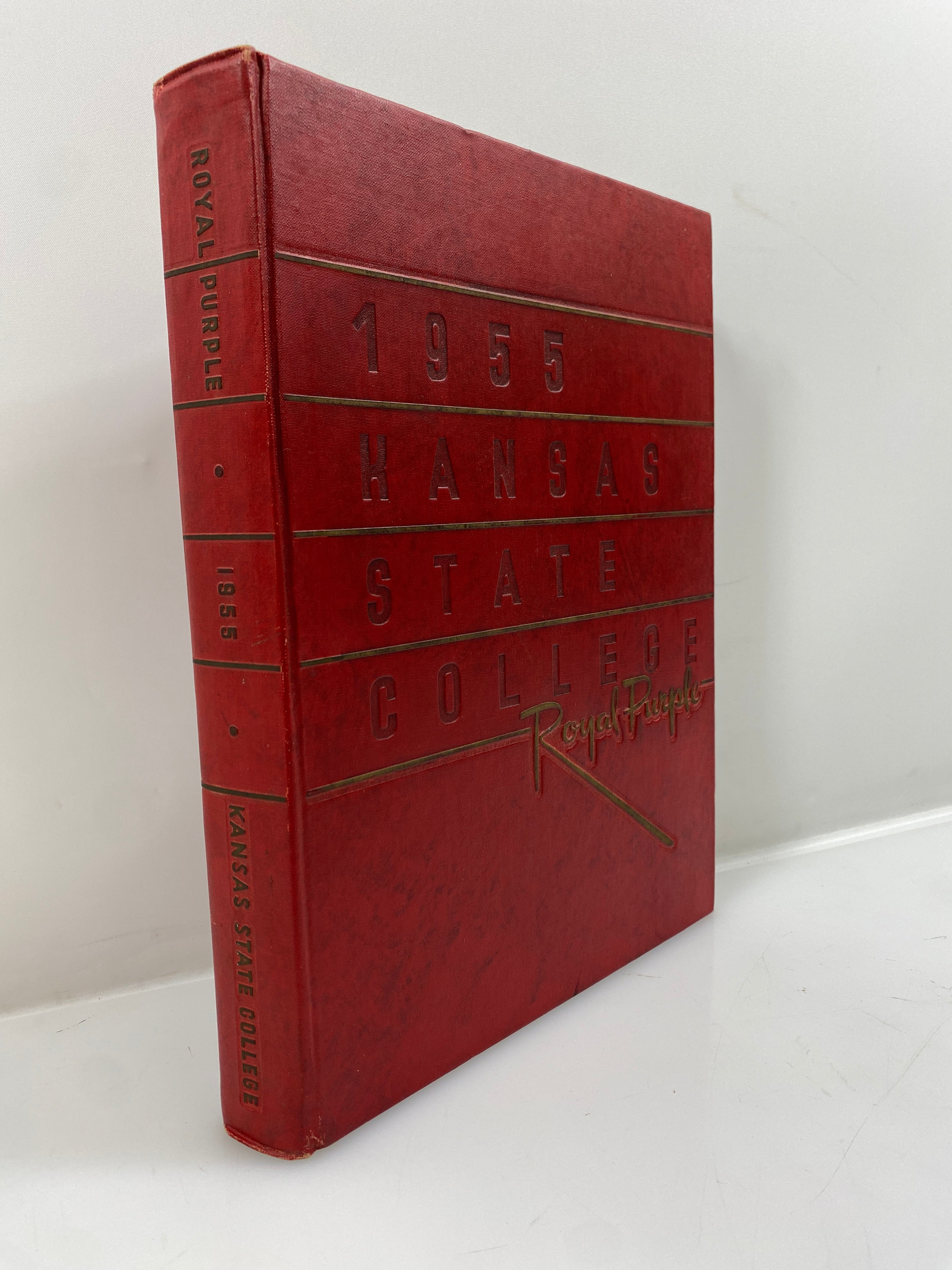 1955 Kansas State College "Royal Purple" Yearbook HC