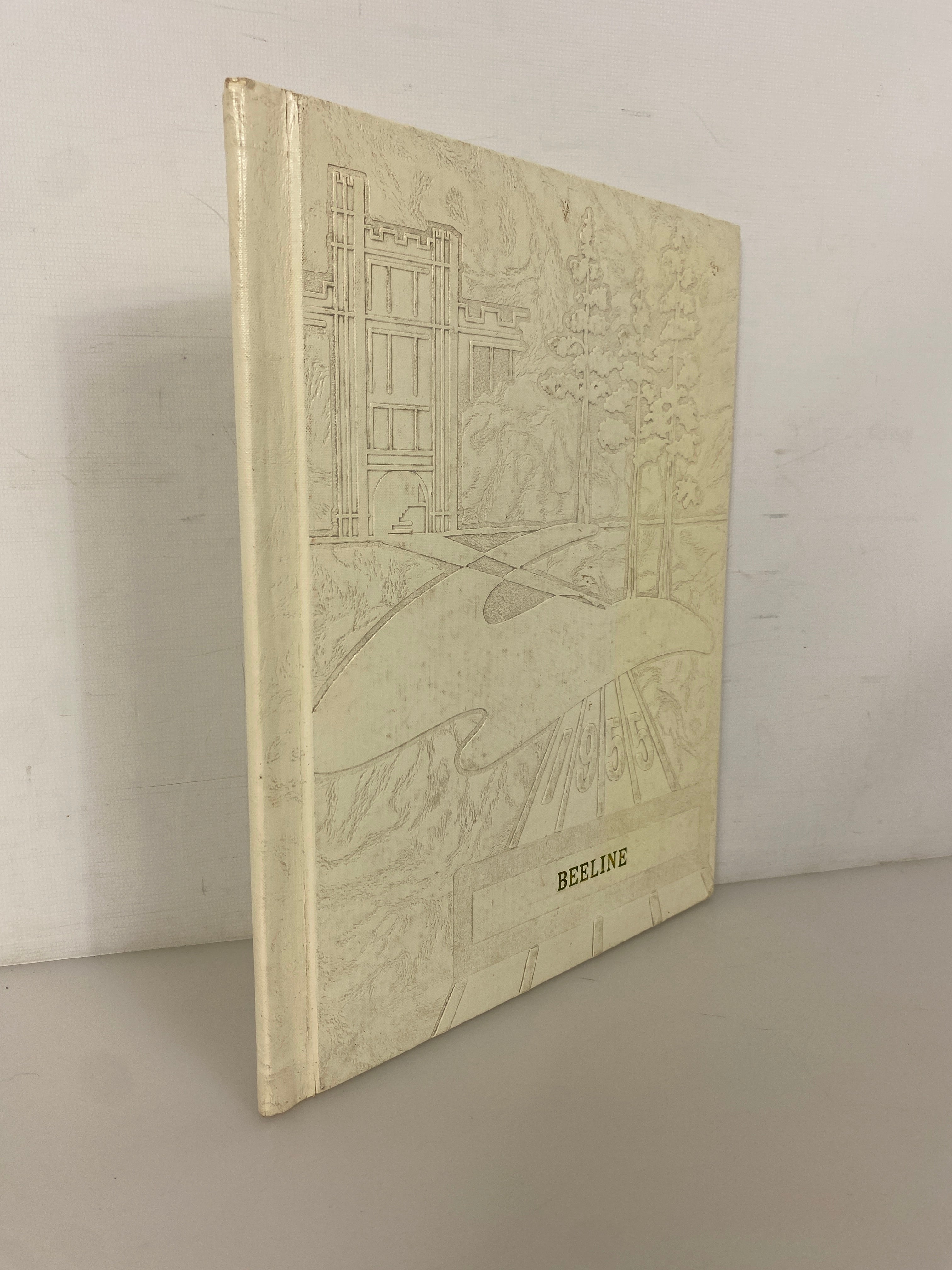 1955 North Huron High School Yearbook "Beeline" Kinde Michigan HC