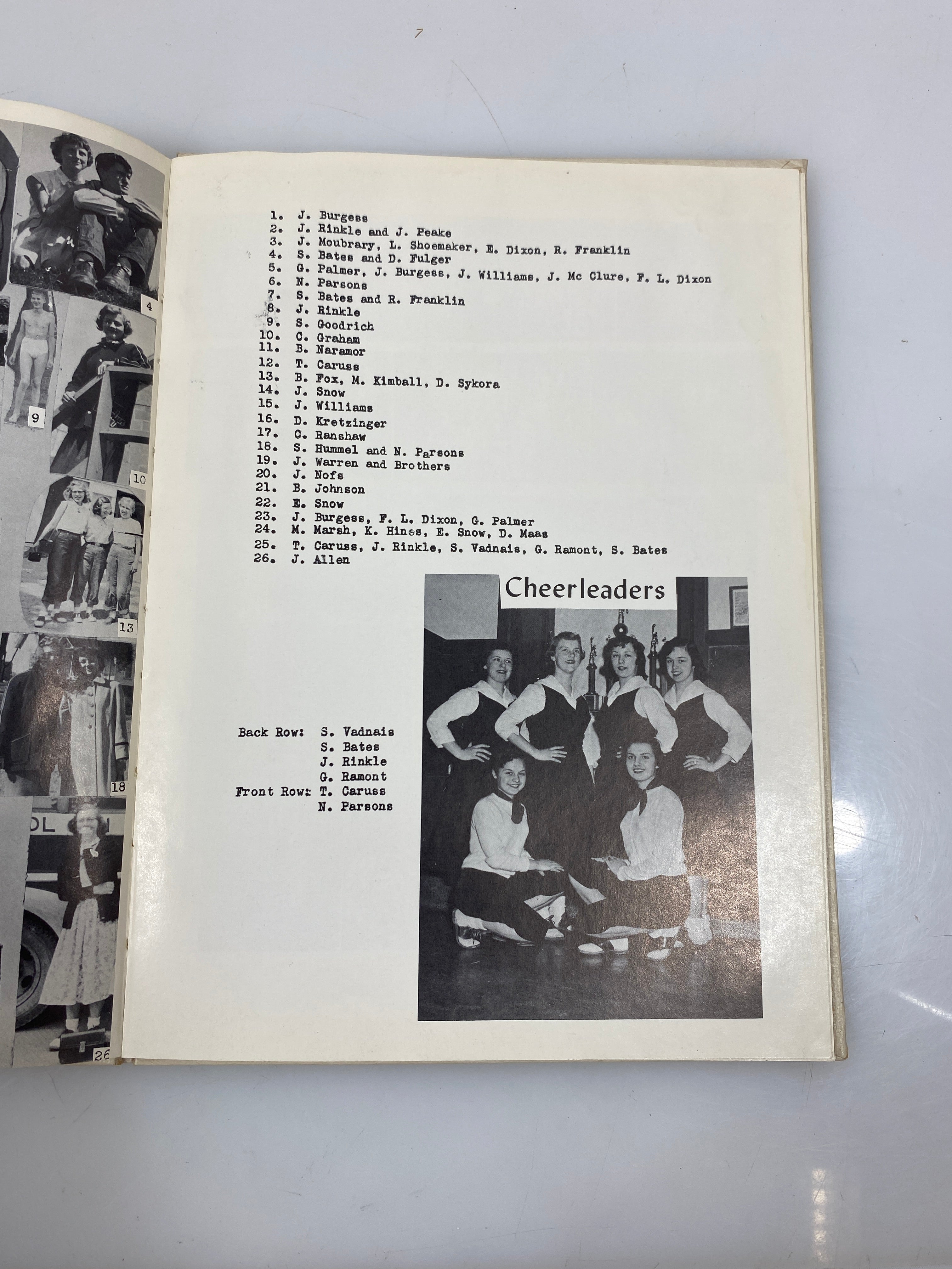 1955 "The Gem" Dimondale Schools Yearbook Dimondale, MI HC