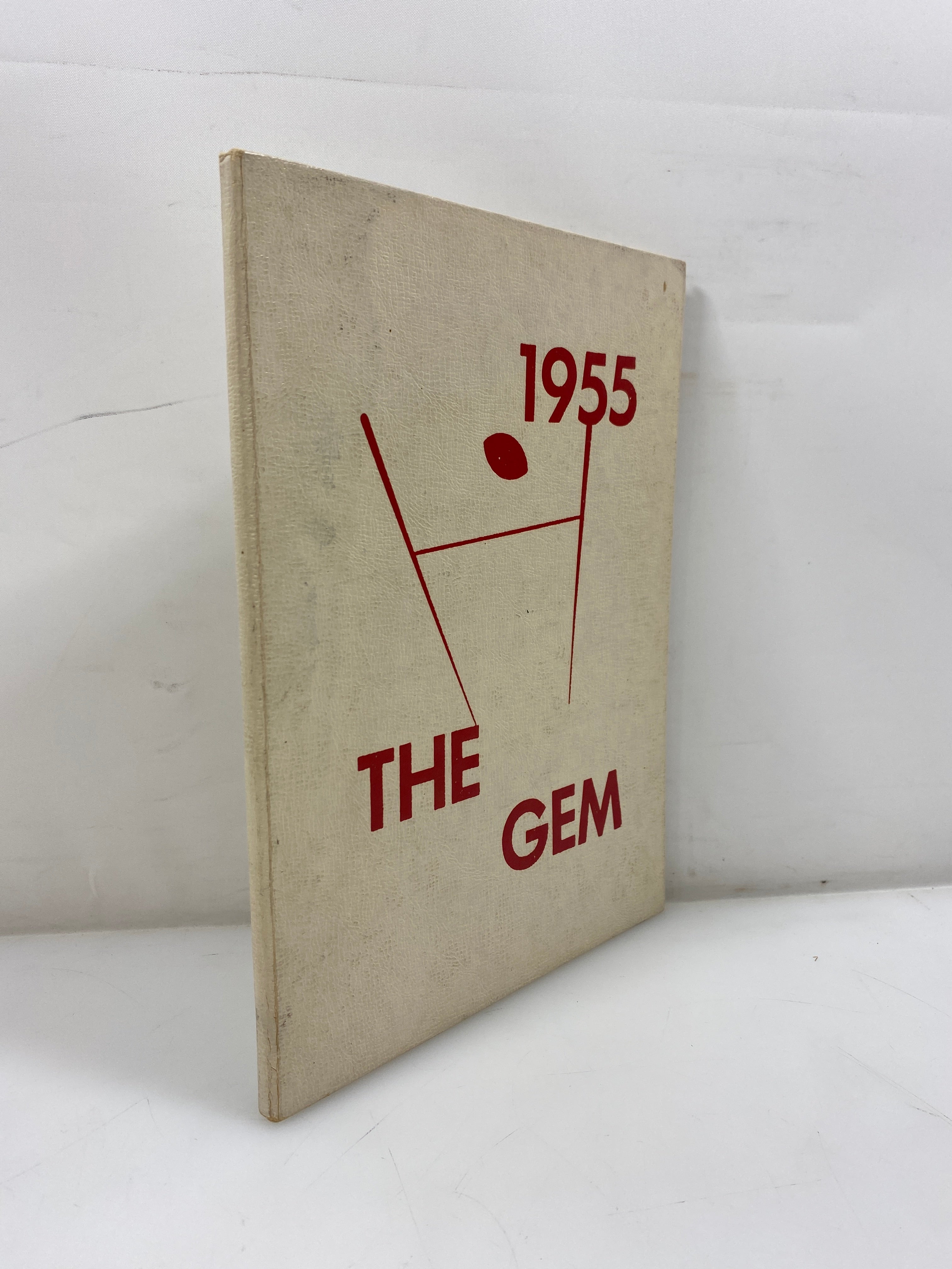 1955 "The Gem" Dimondale Schools Yearbook Dimondale, MI HC