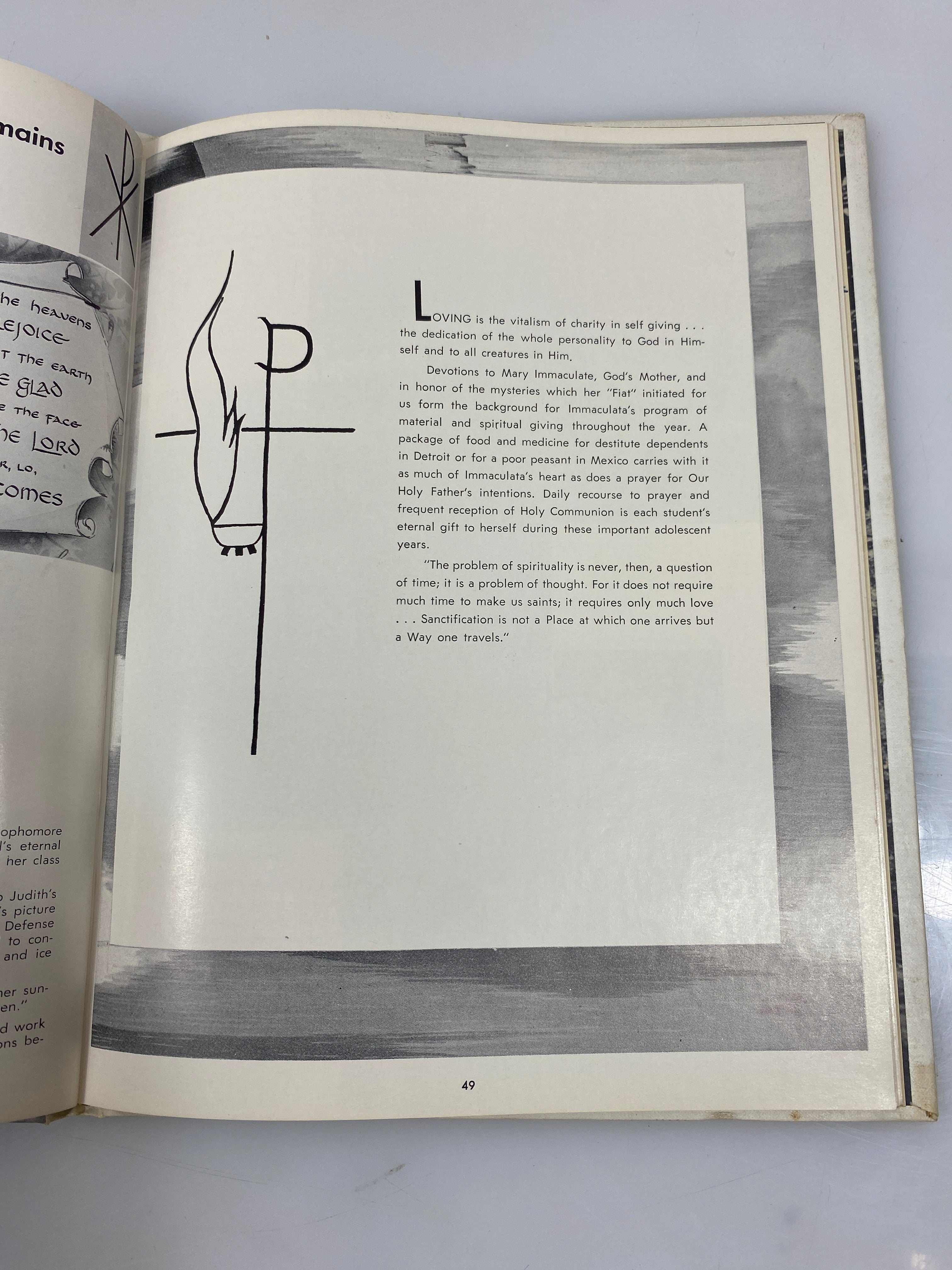 1956 Immaculata High School Yearbook Detroit, MI HC