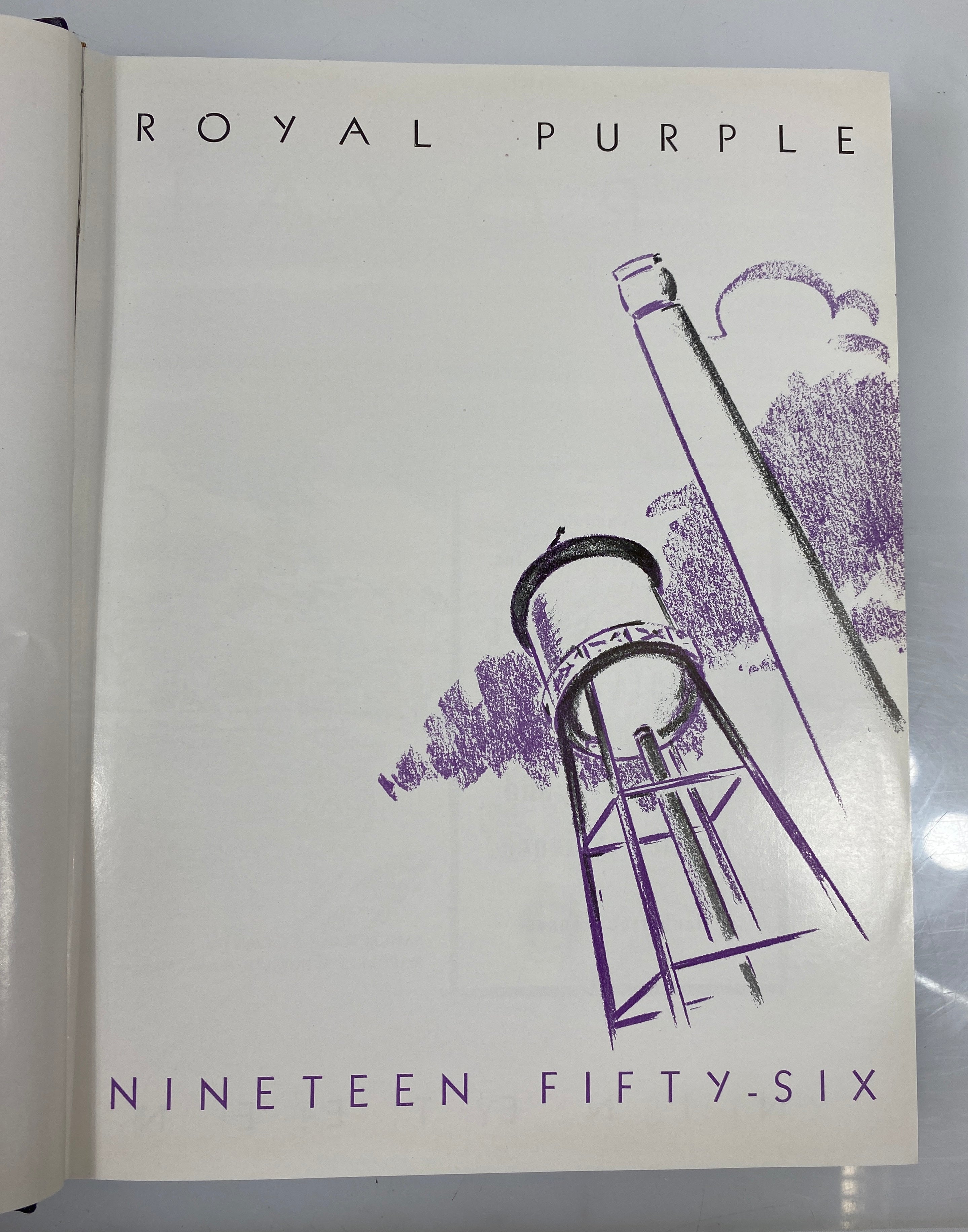 1956 Kansas State College Yearbook "Royal Purple" HC