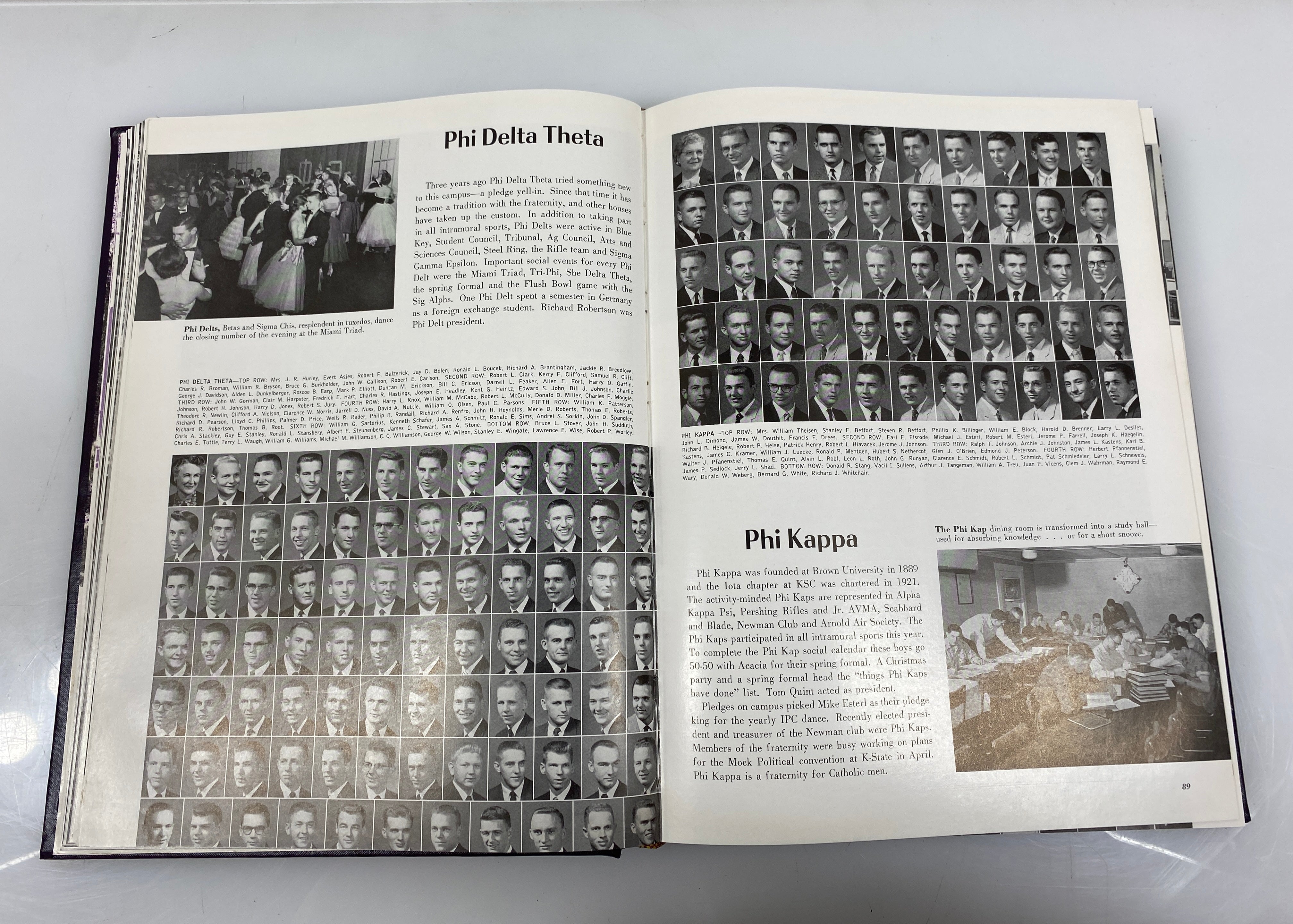 1956 Kansas State College Yearbook "Royal Purple" HC