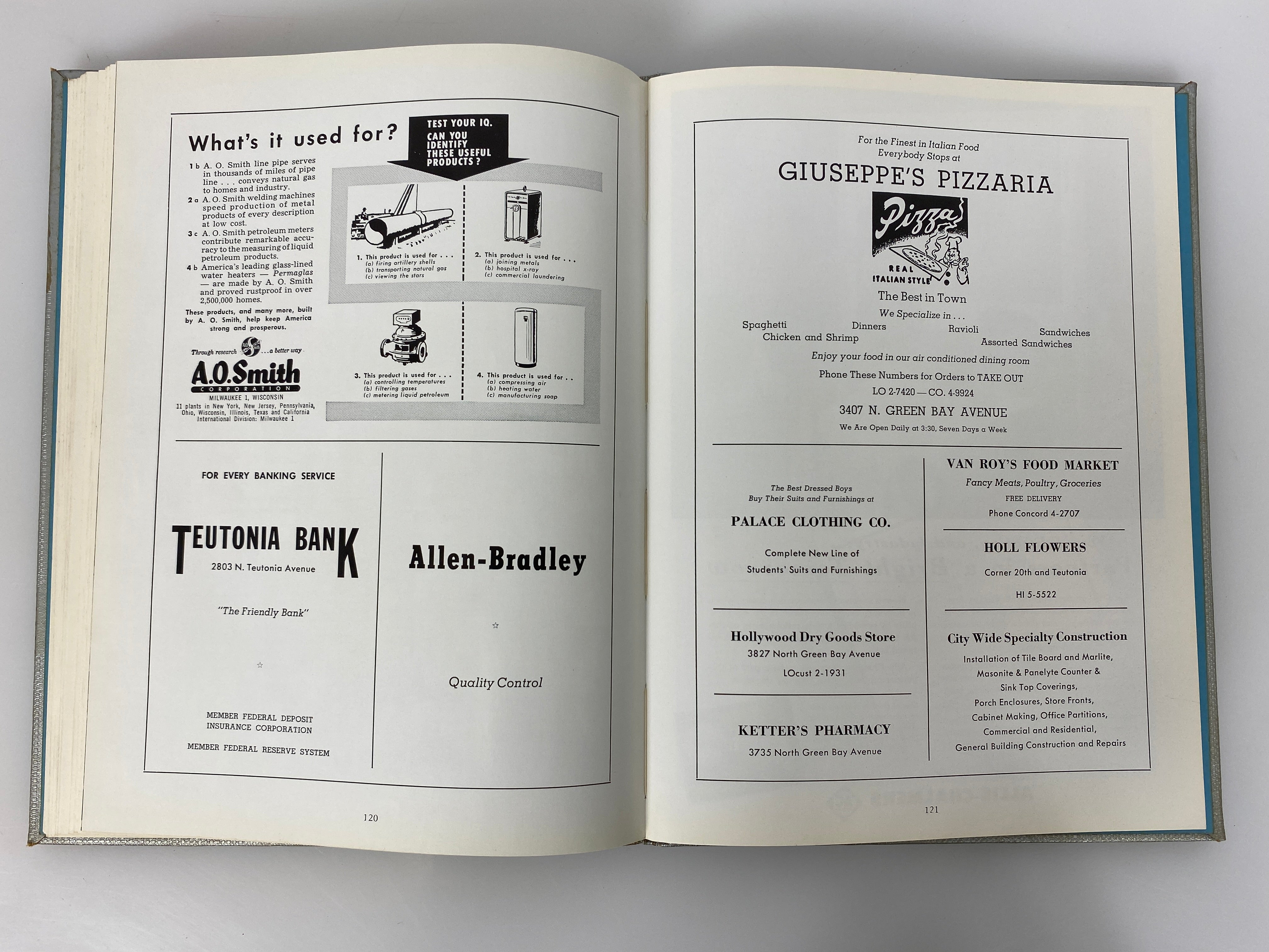 1956 Rufus King High School Yearbook "King's Crown" Milwaukee WI HC
