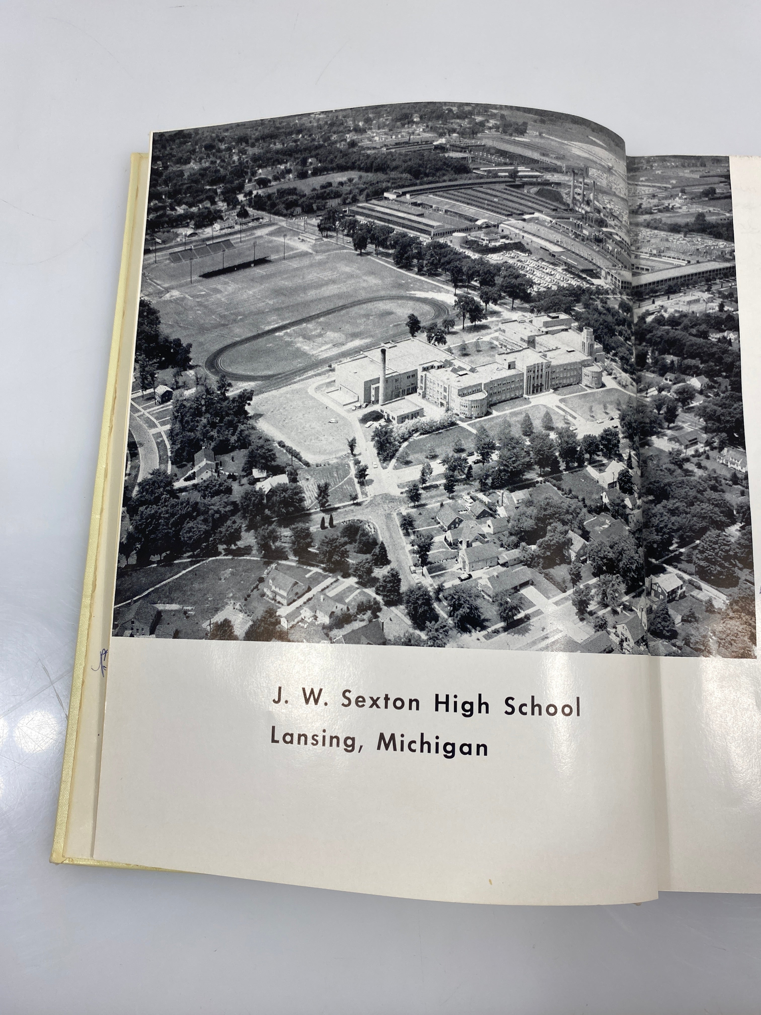 1957 'Oracle' Central High School Yearbook Lansing Michigan HC
