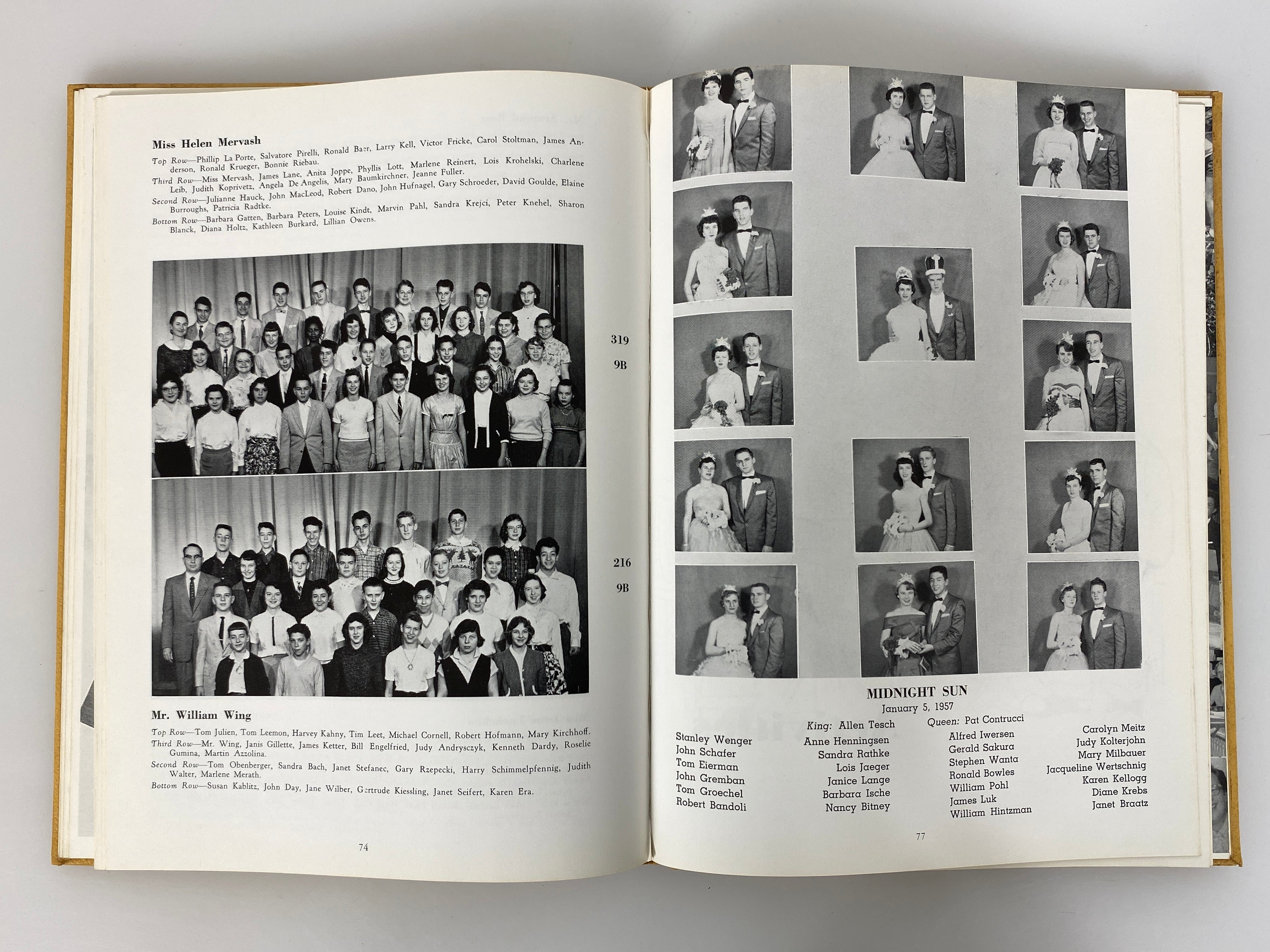 1957 Rufus King High School "King's Crown" Yearbook Milwaukee WI HC