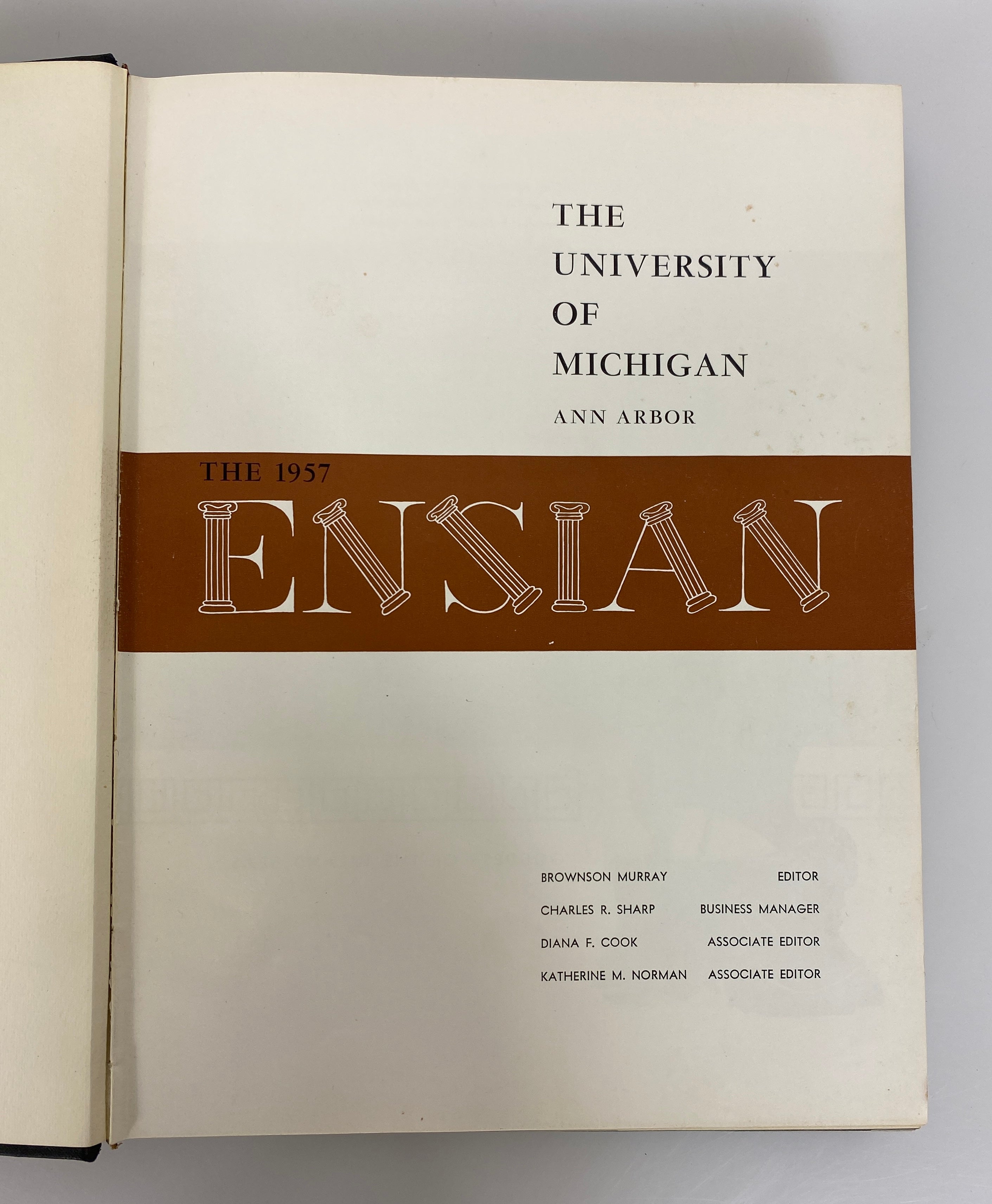 1957 University of Michigan Yearbook "Ensian" HC