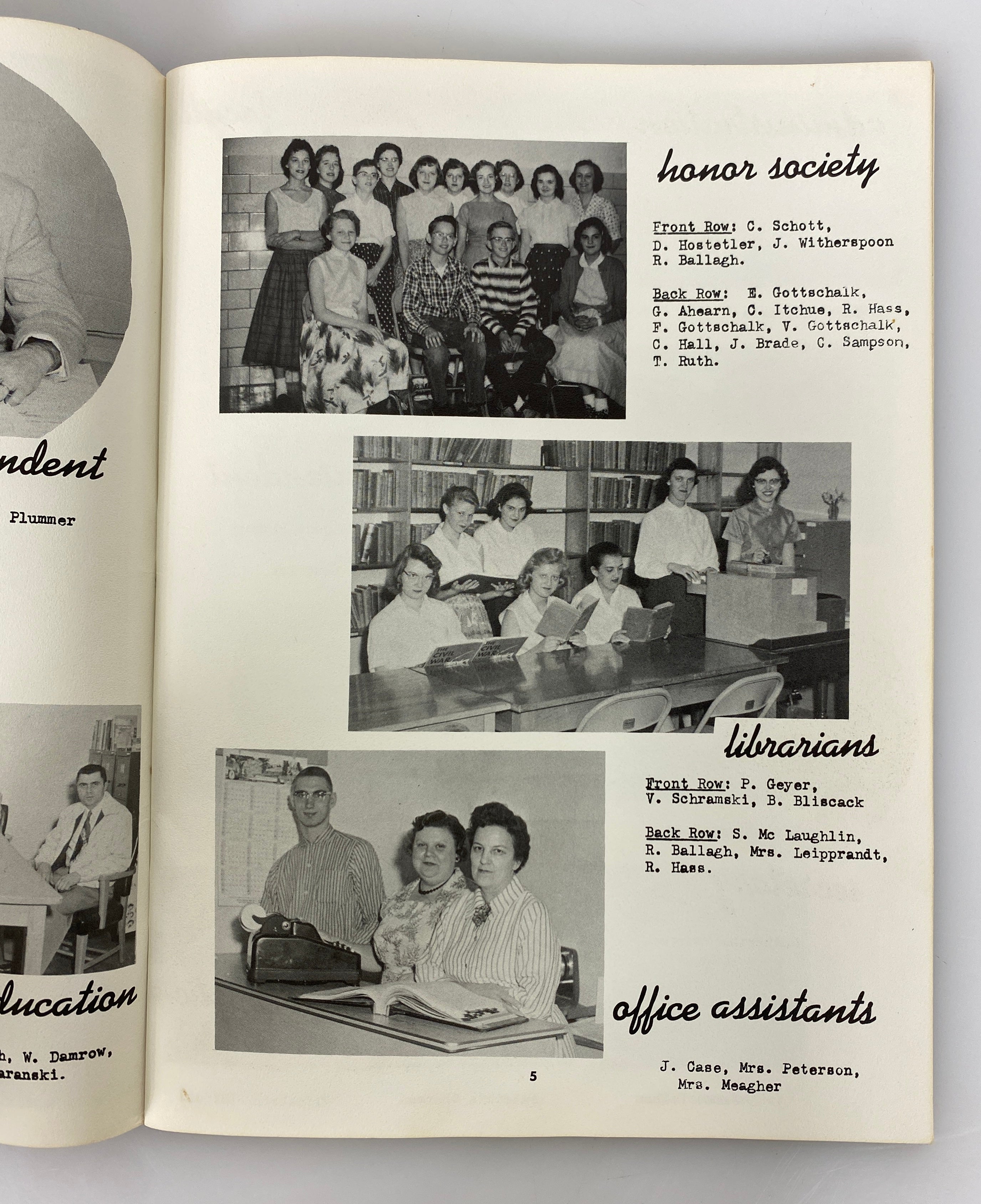 1958 North Huron High School Yearbook "Beeline" Kinde Michigan SC