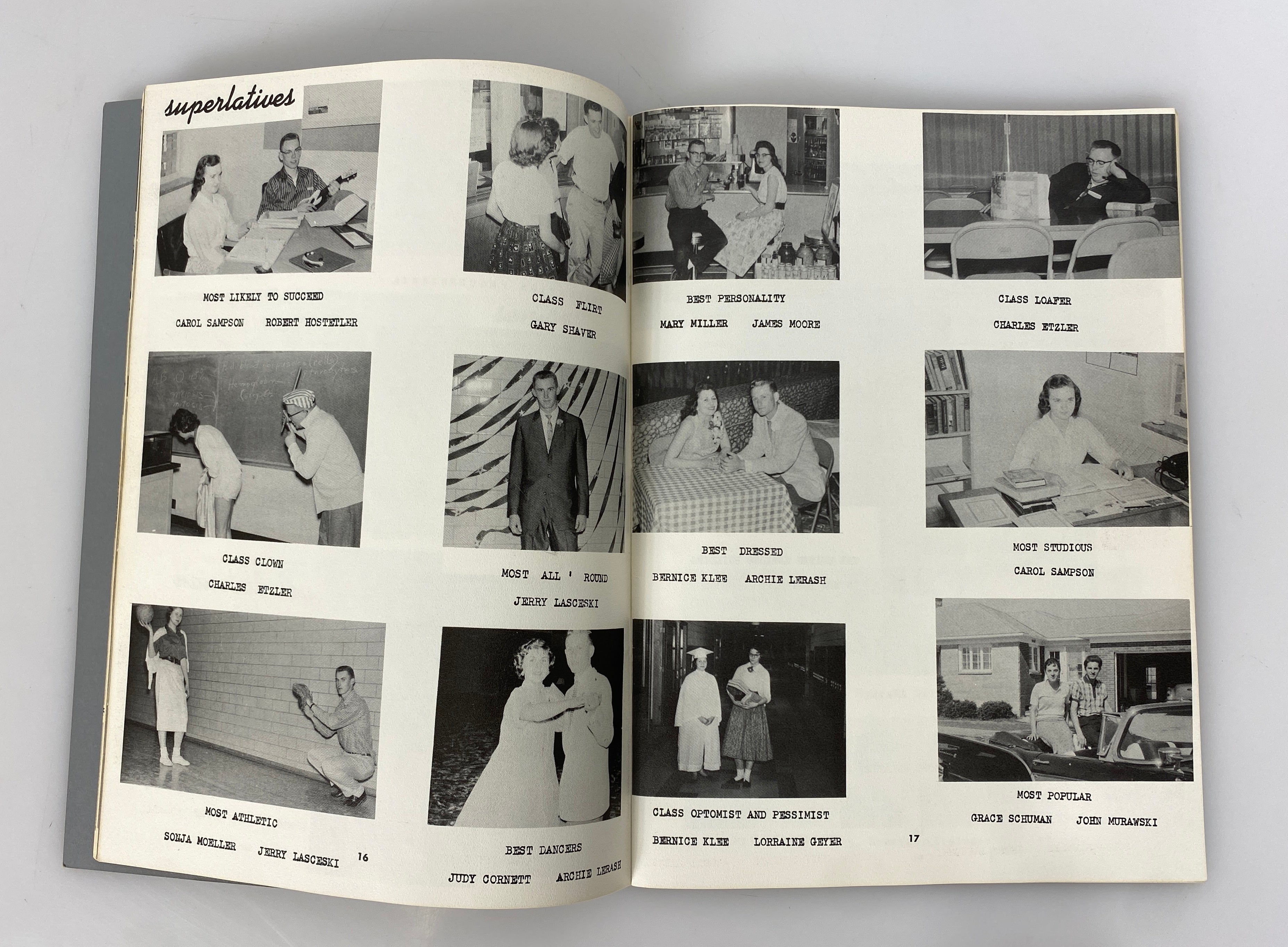 1958 North Huron High School Yearbook "Beeline" Kinde Michigan SC