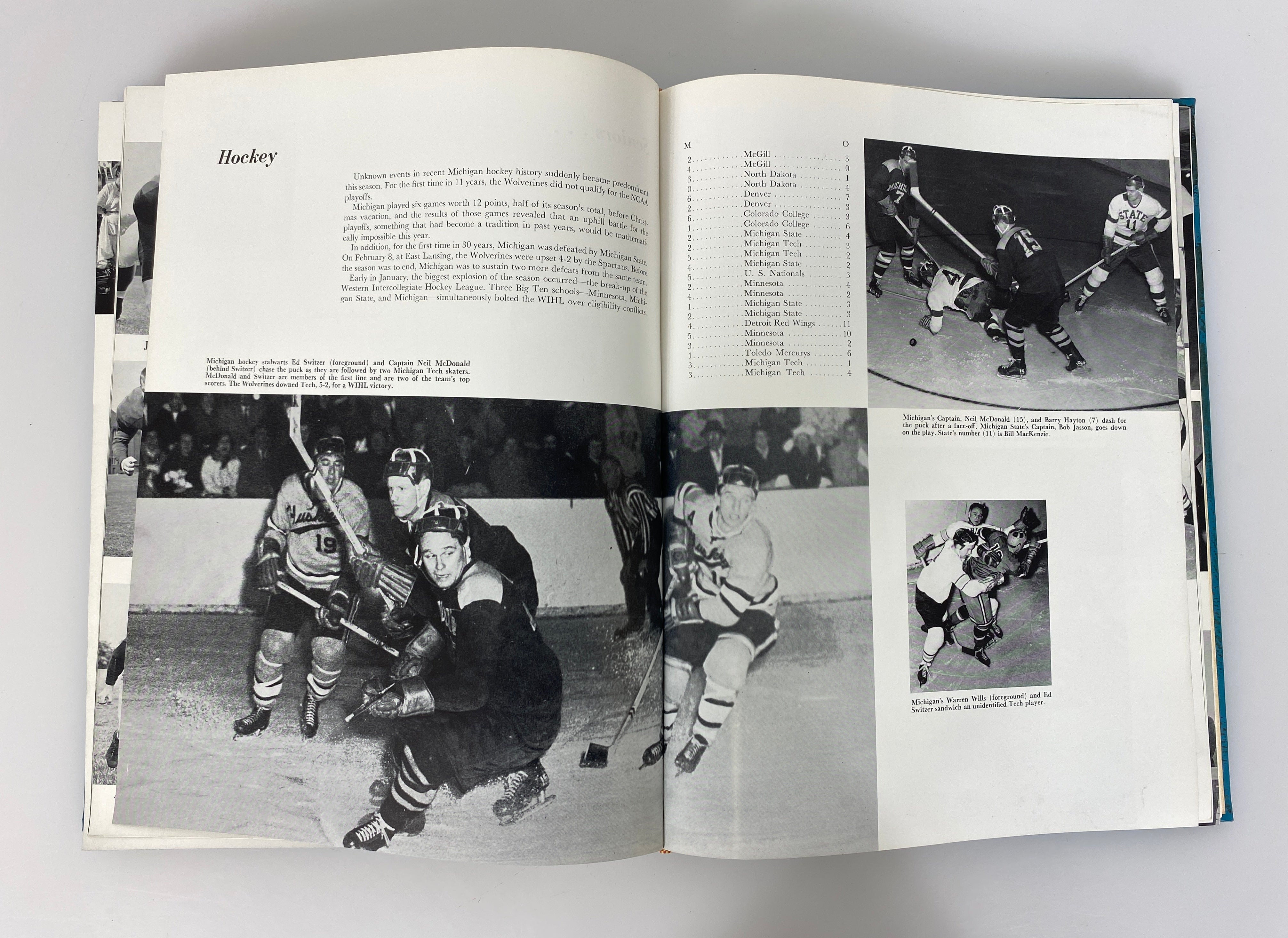 1958 University of Michigan Yearbook "Ensian" HC
