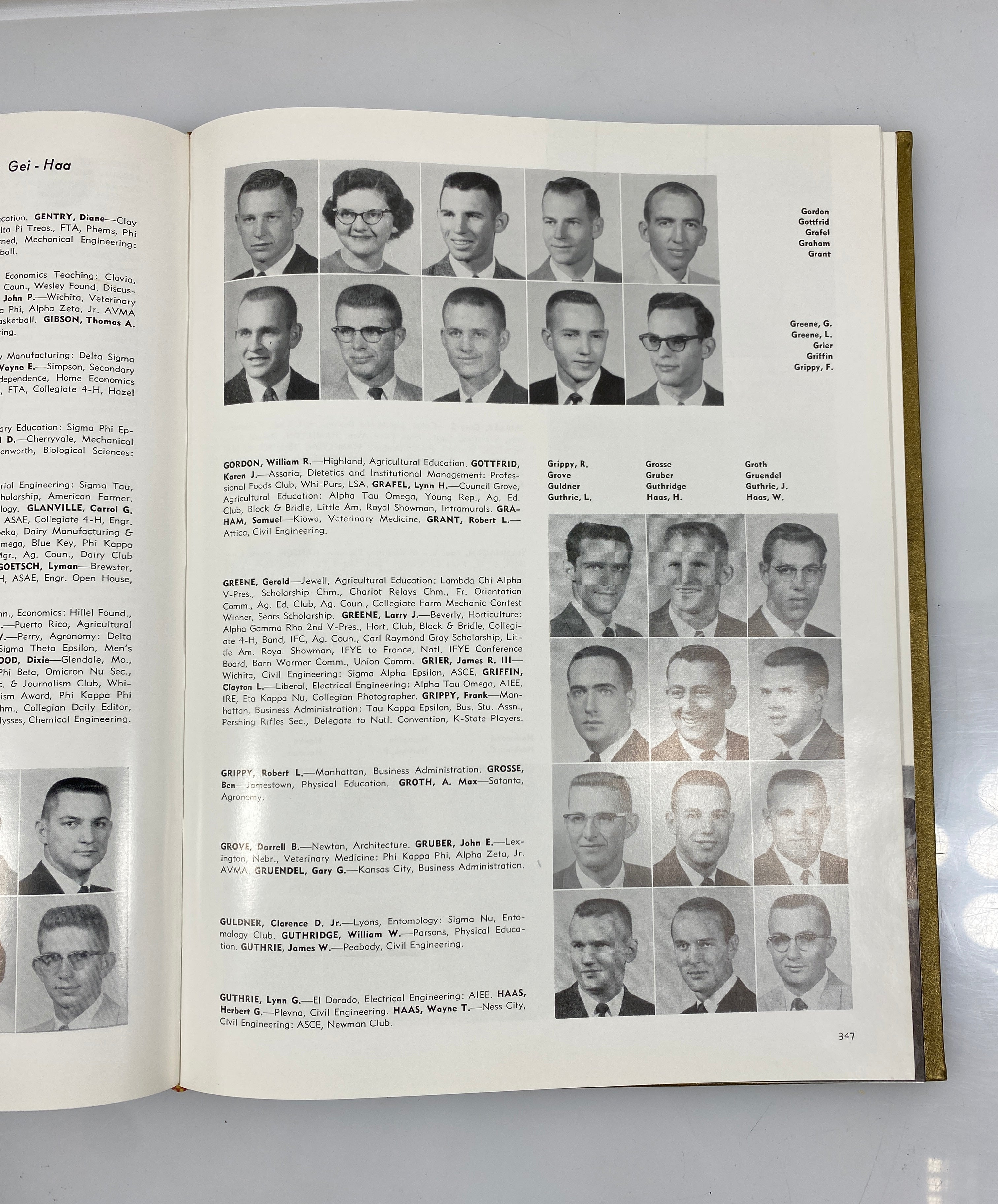 1959 Kansas State University Yearbook Royal Purple Golden Anniversary HC