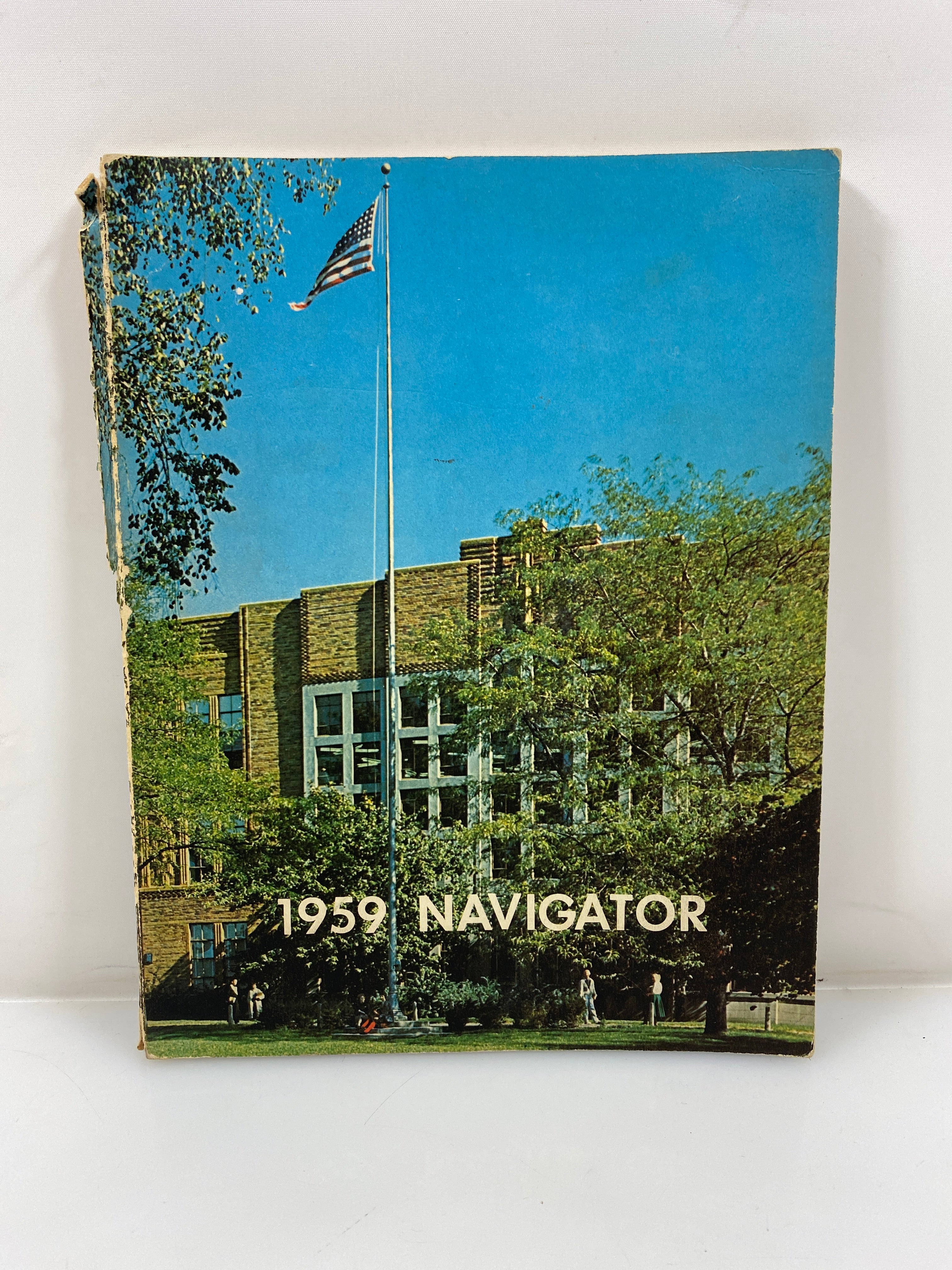 1959 "Navigator" Edwin Denby High School Yearbook Detroit MI SC