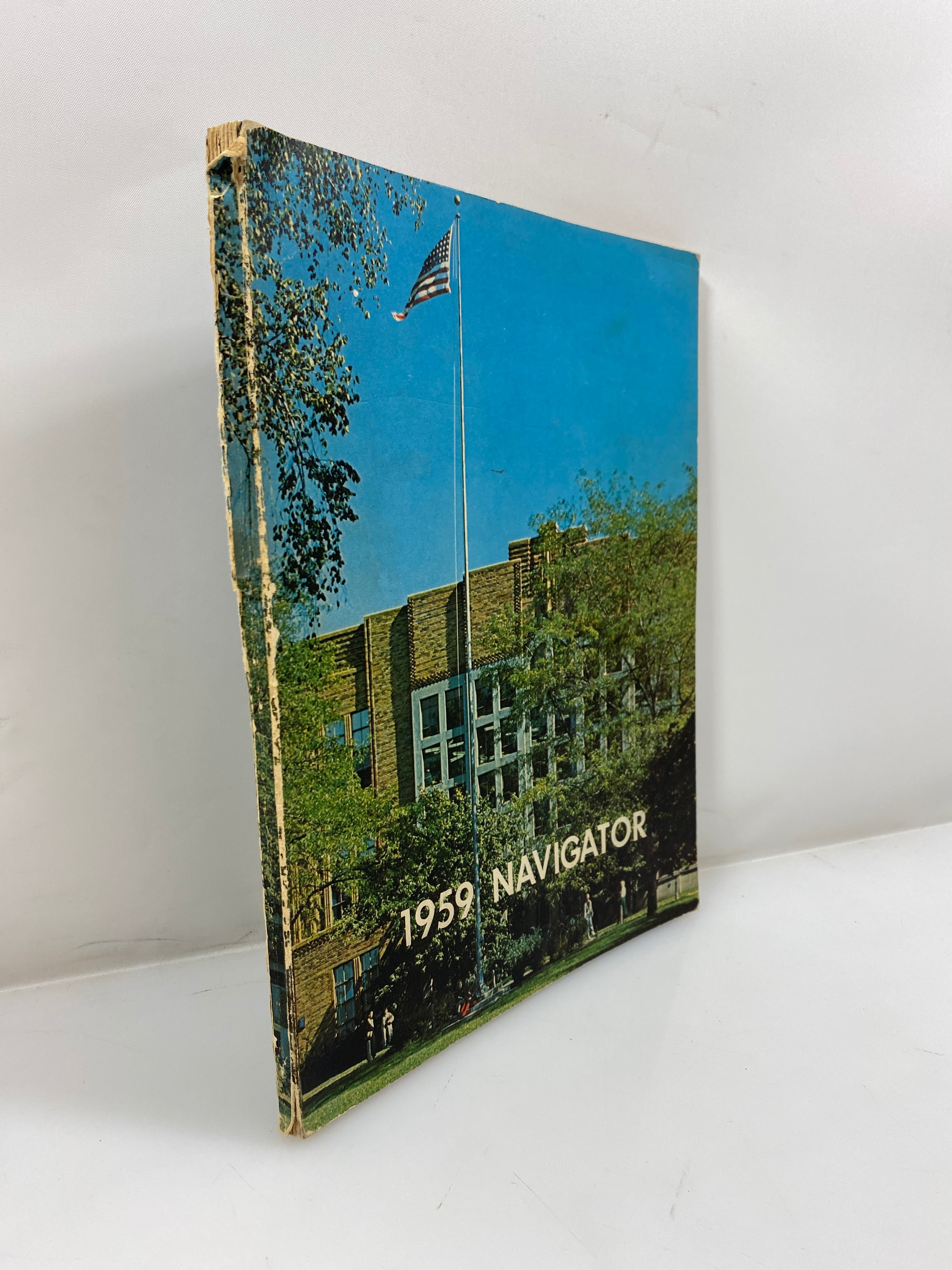 1959 "Navigator" Edwin Denby High School Yearbook Detroit MI SC