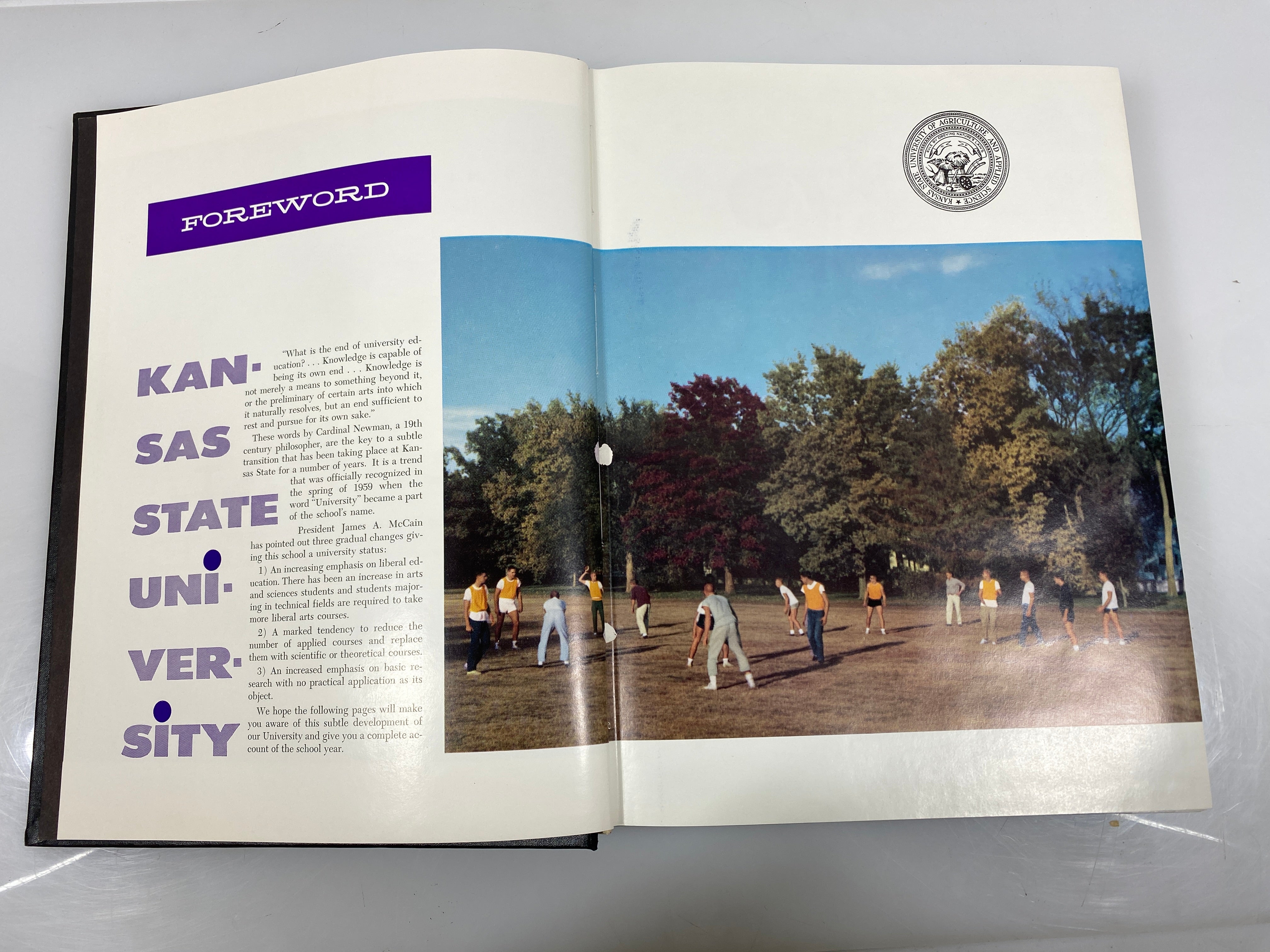 1960 Kansas State University "Royal Purple" Yearbook HC