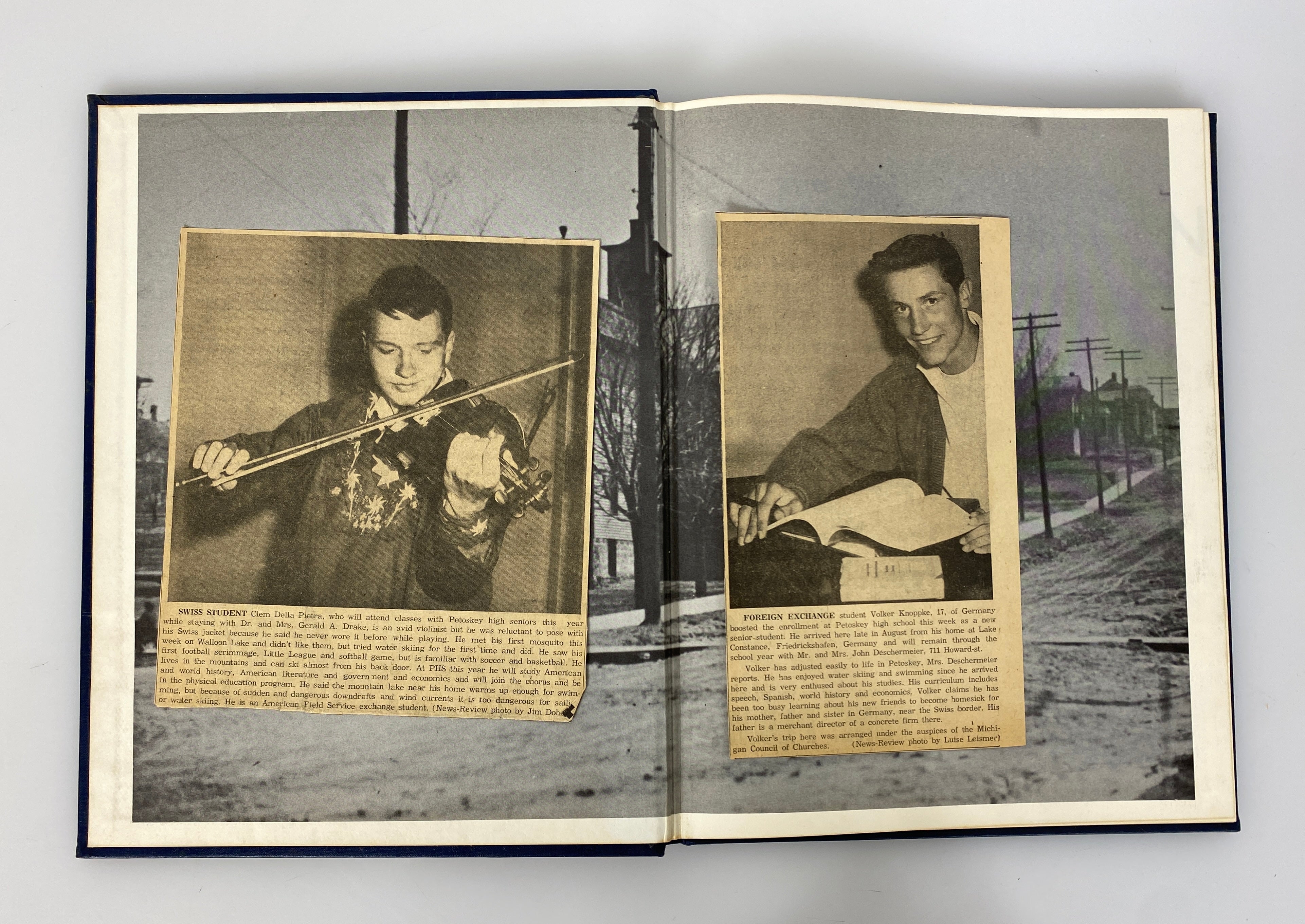 1960 Petoskey High School Yearbook "Petosegan" Petoskey Michigan HC