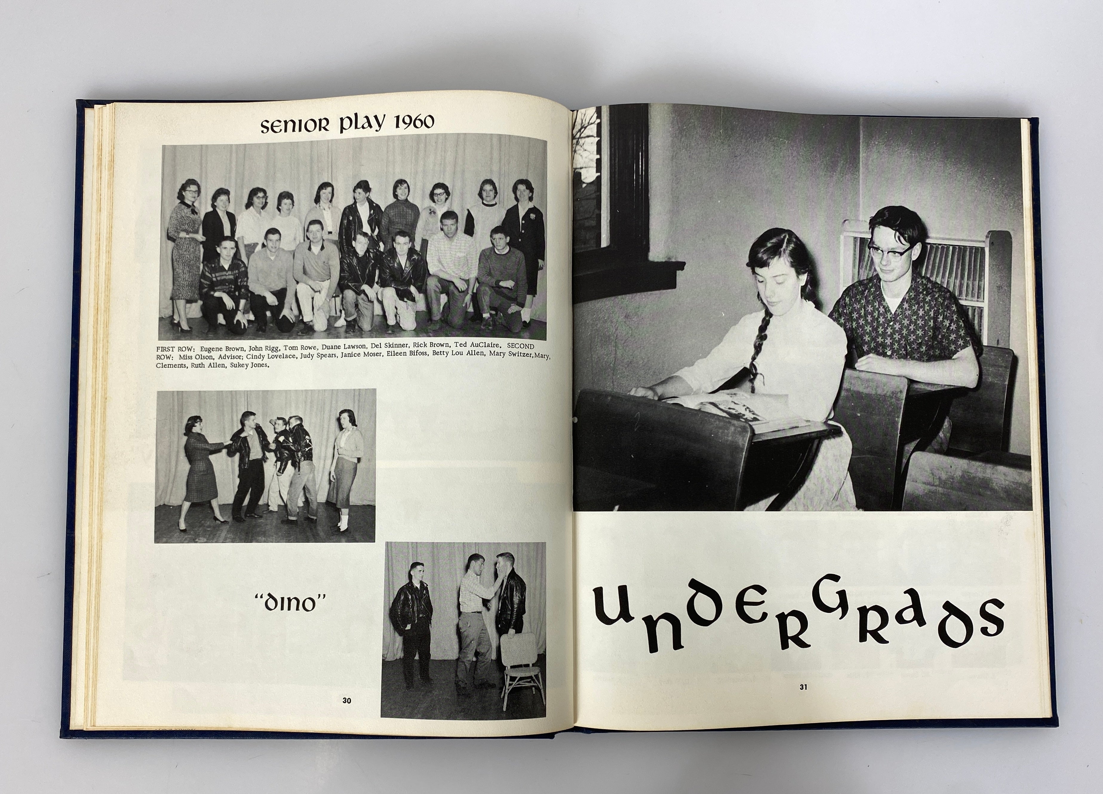 1960 Petoskey High School Yearbook "Petosegan" Petoskey Michigan HC