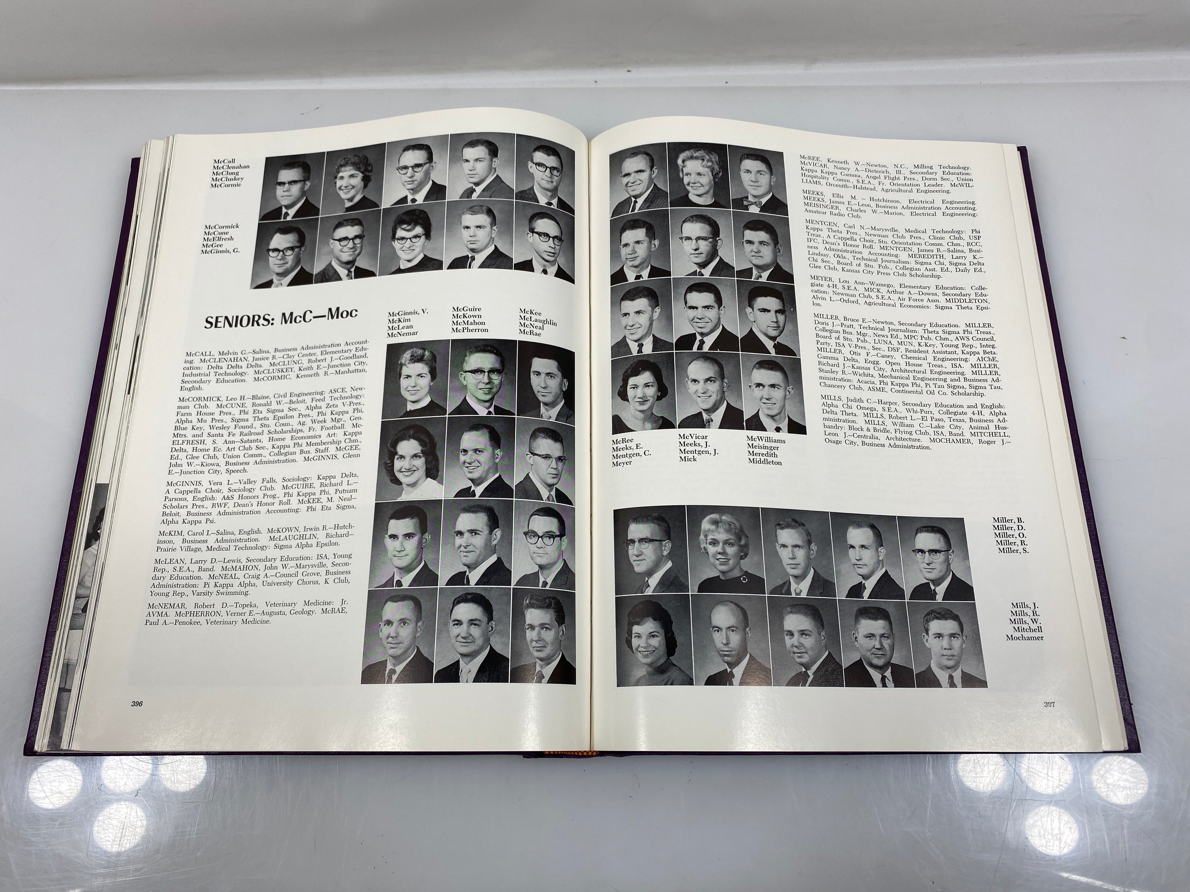 1961 Kansas State University "Royal Purple" Yearbook HC