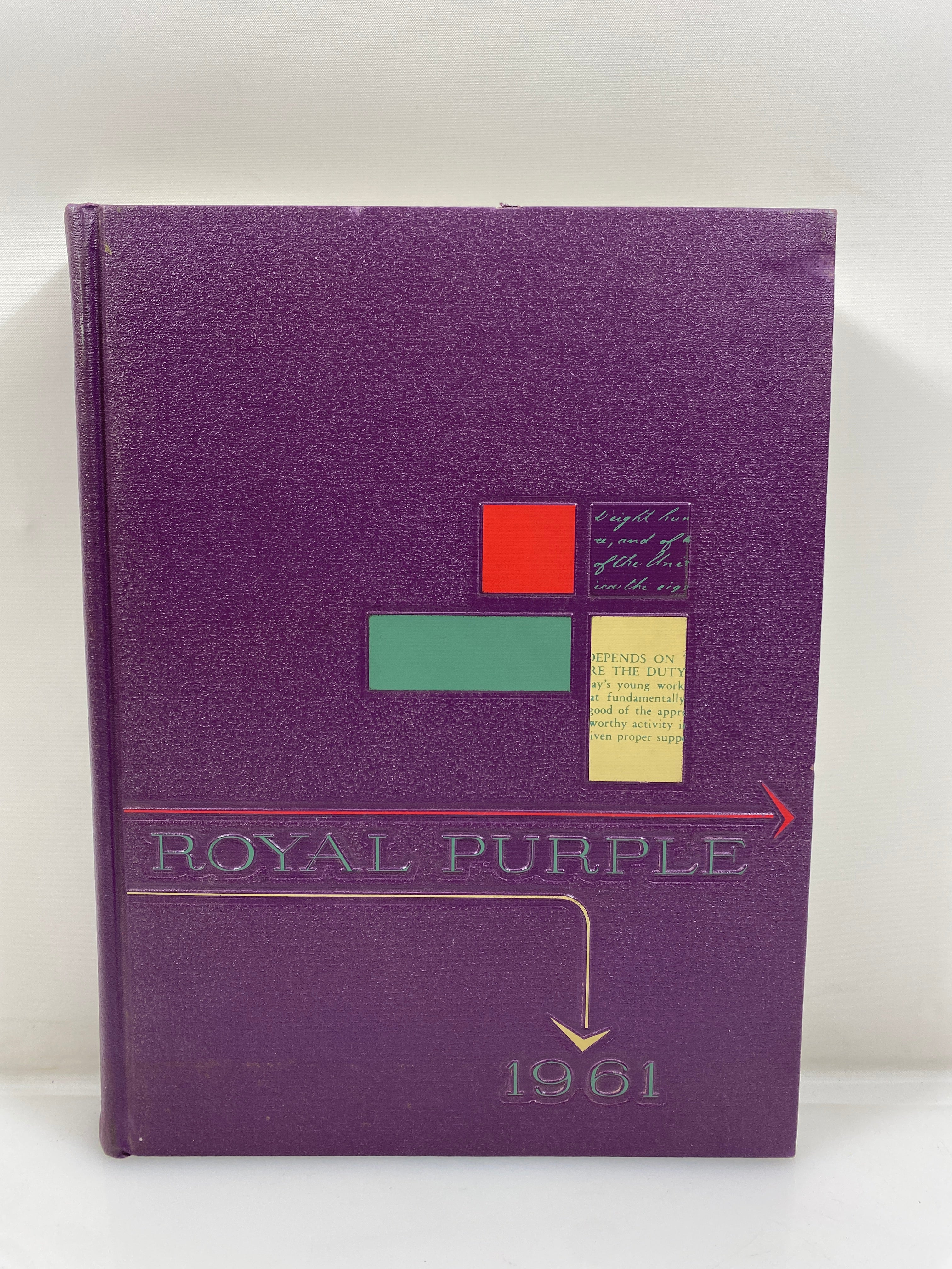 1961 Kansas State University "Royal Purple" Yearbook HC