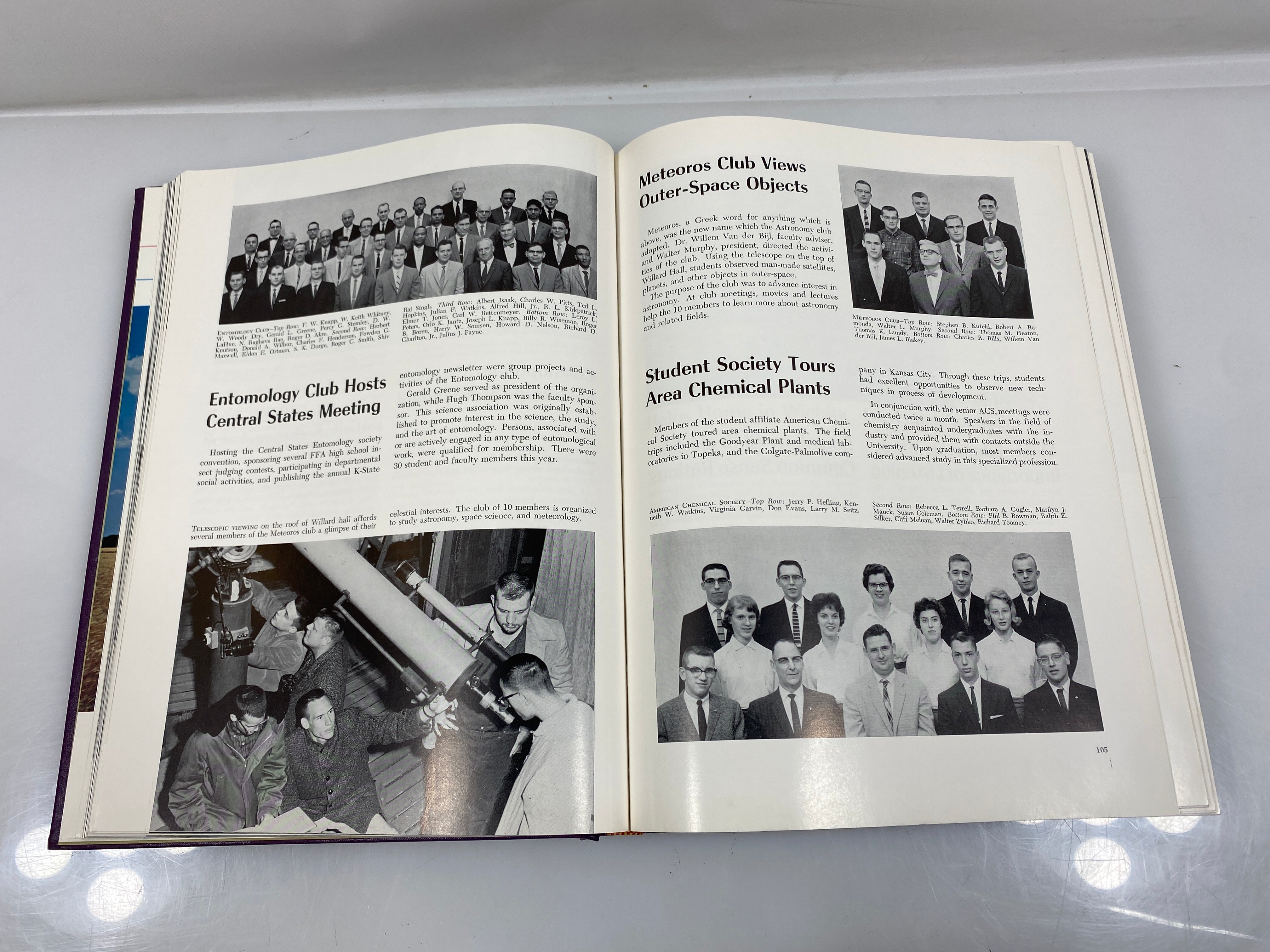 1961 Kansas State University "Royal Purple" Yearbook HC