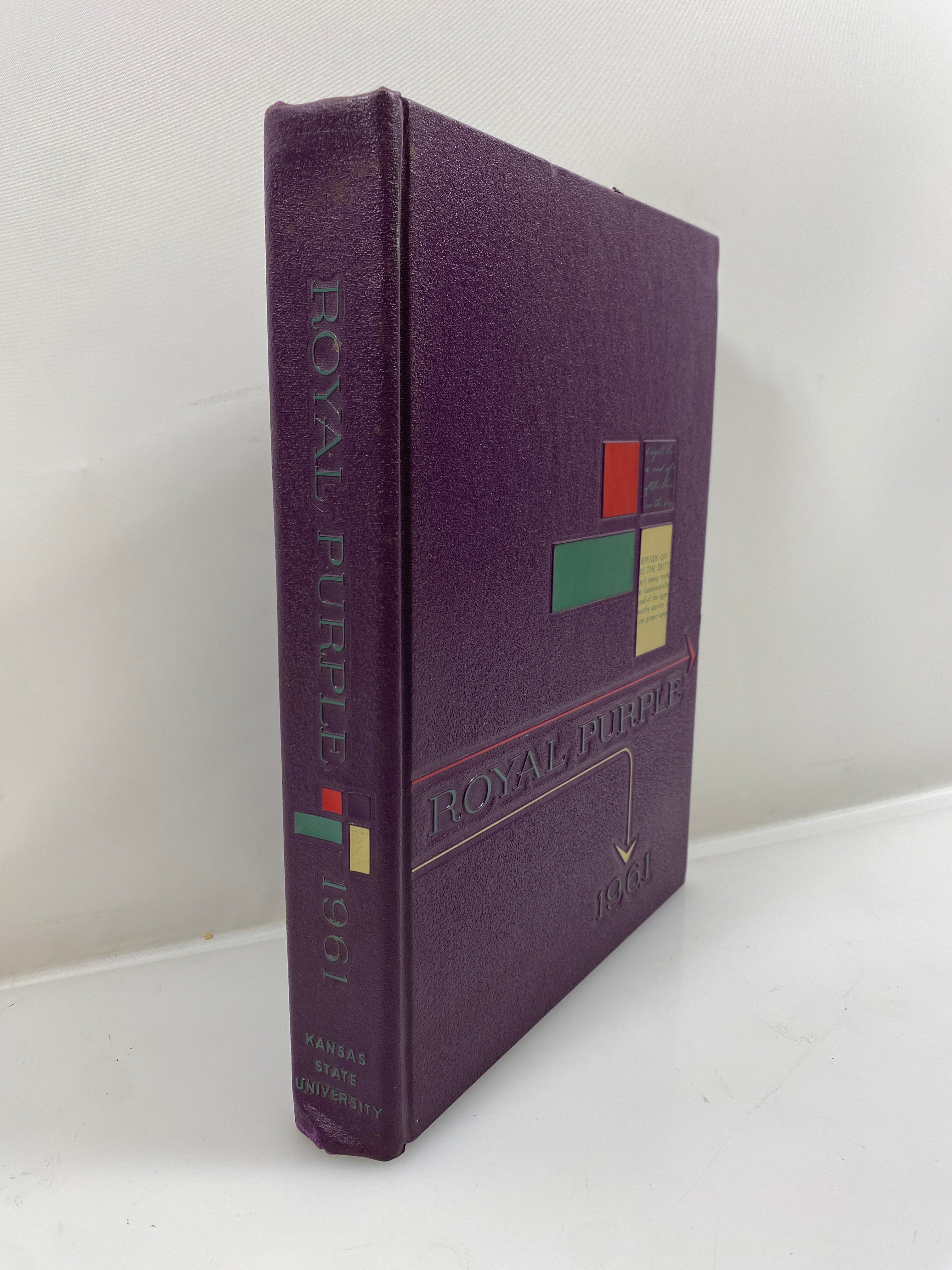 1961 Kansas State University "Royal Purple" Yearbook HC