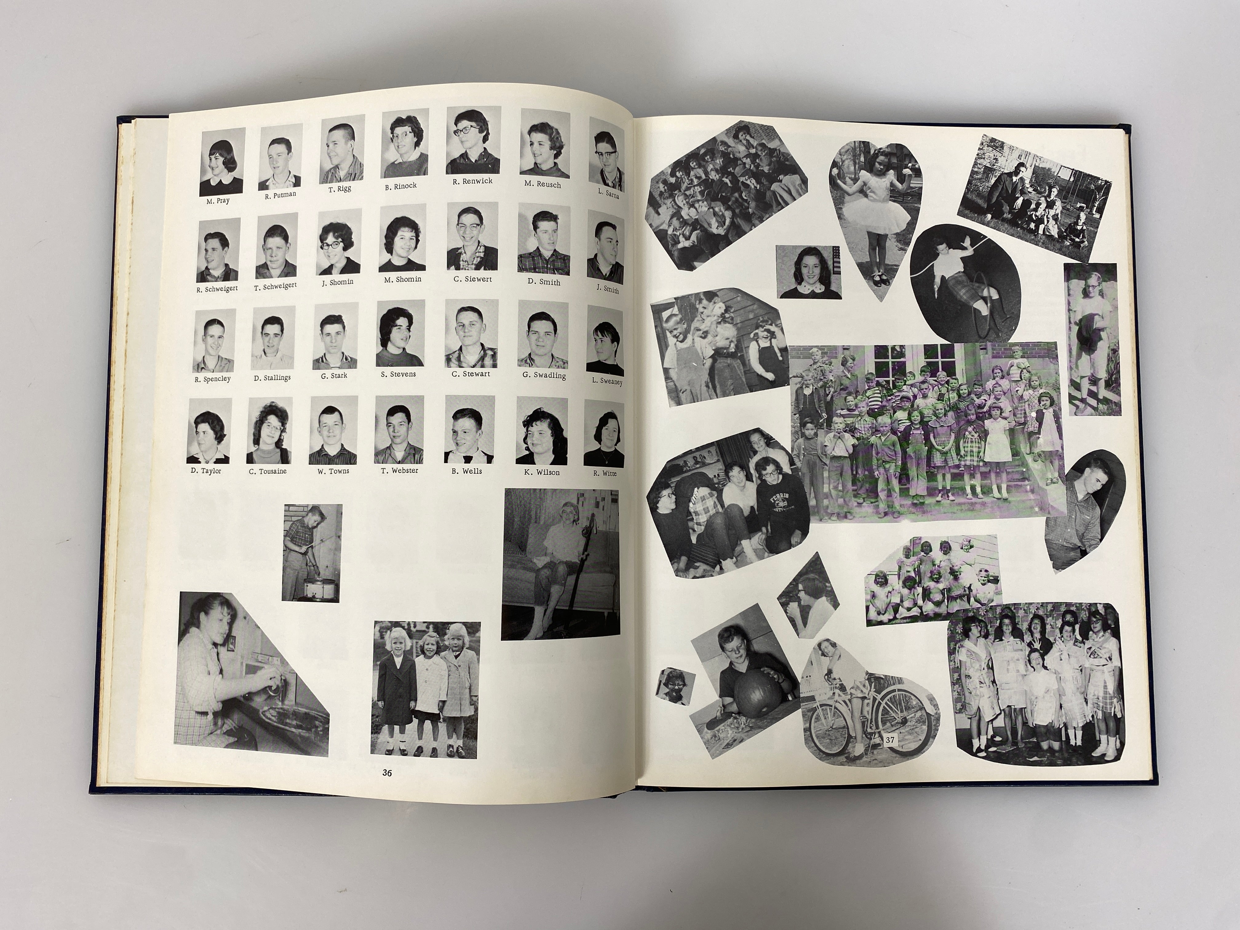 1961 Petoskey High School Yearbook "Petosegan" Petoskey Michigan HC