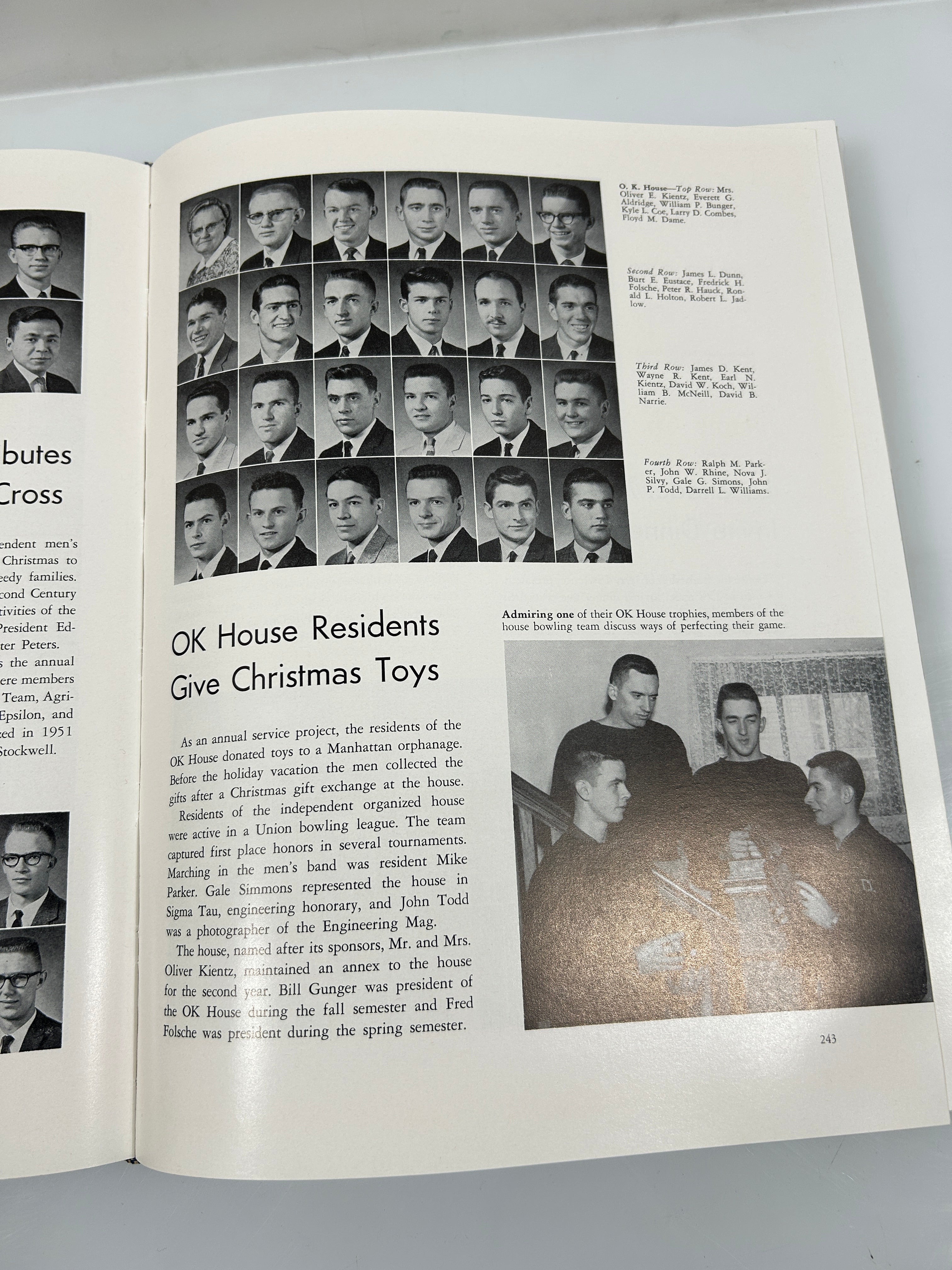 1962 Kansas State University "Royal Purple" Yearbook HC