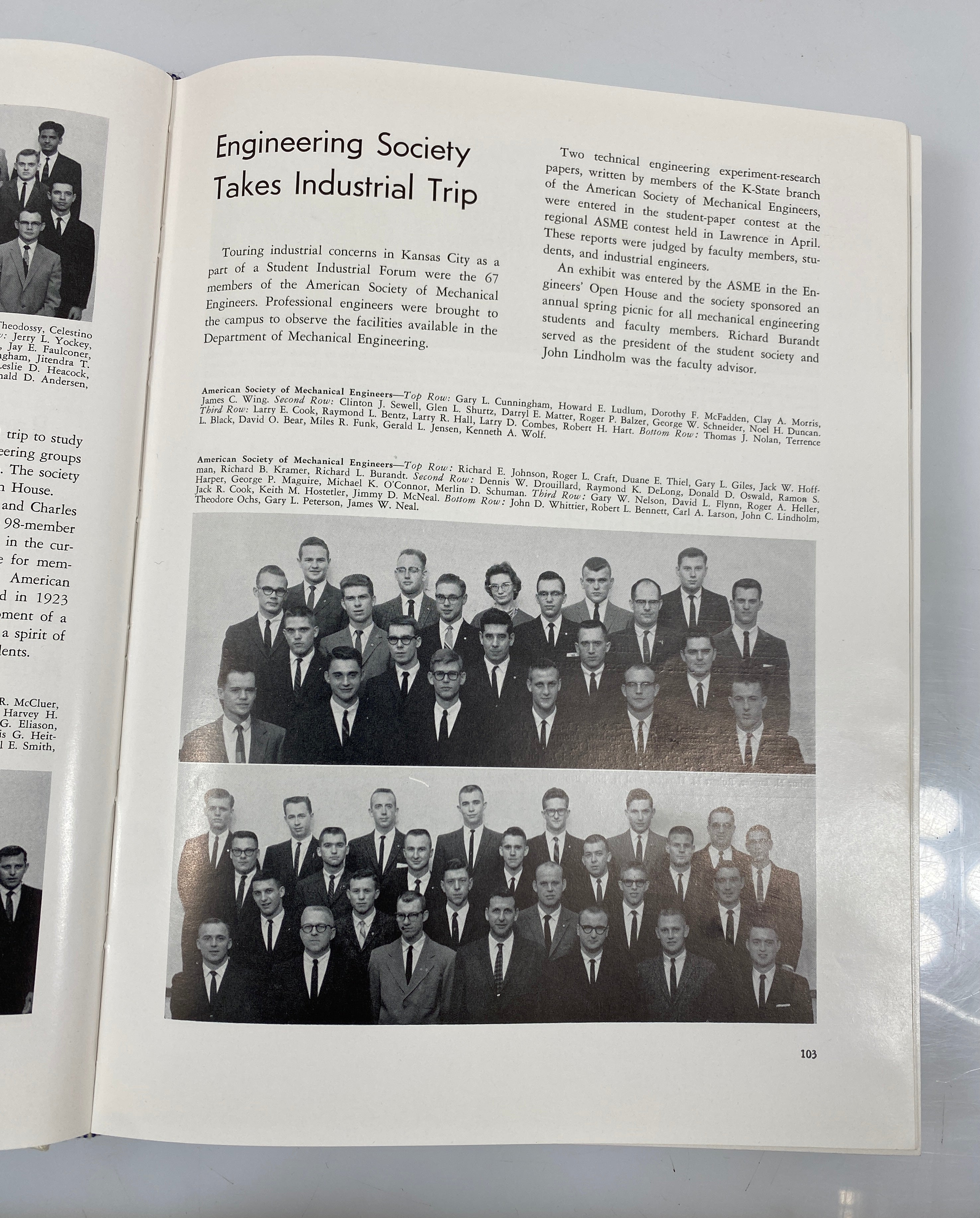 1962 Kansas State University "Royal Purple" Yearbook HC