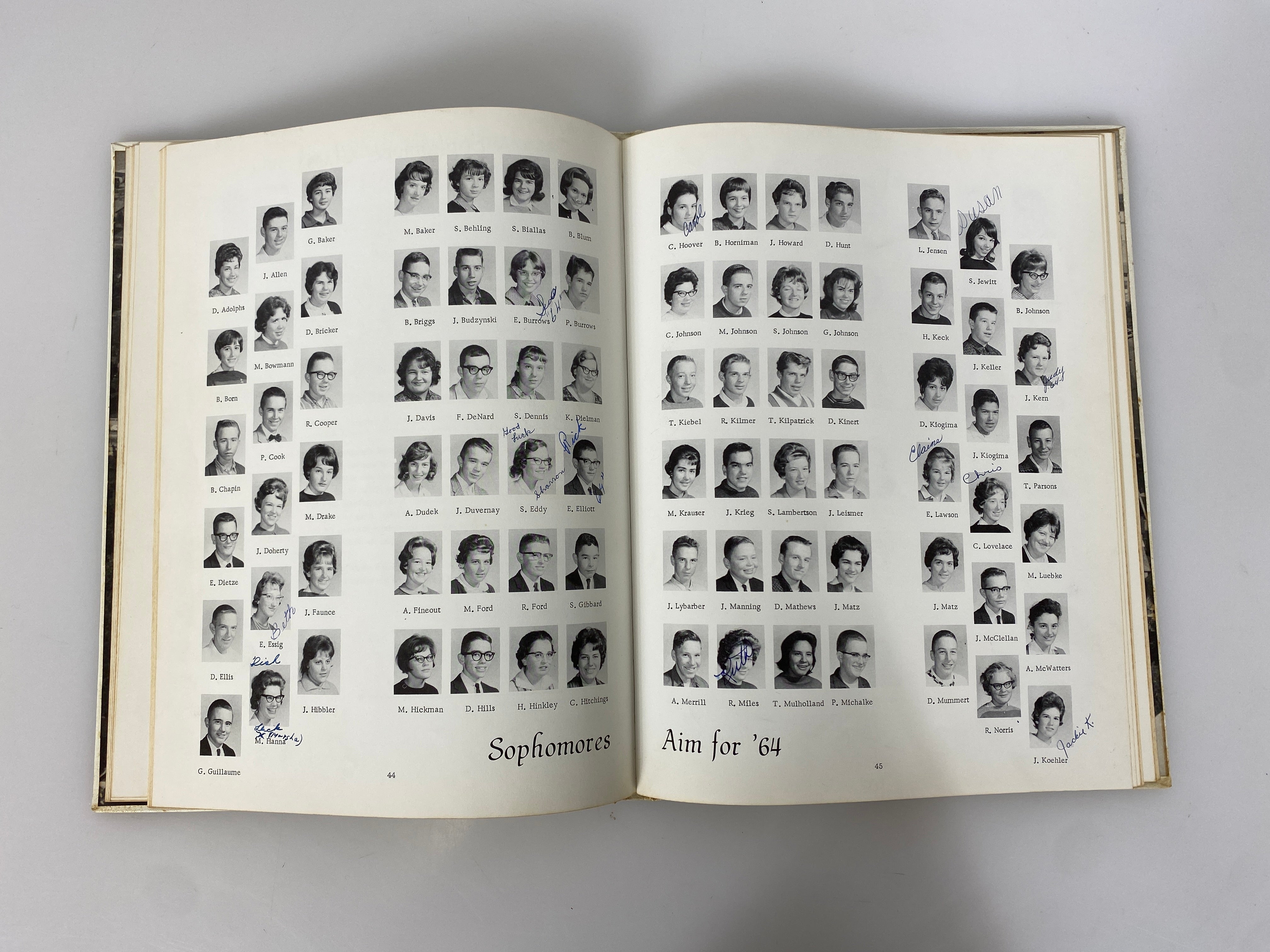 1962 Petoskey High School Yearbook "Petosegan" Petoskey Michigan HC