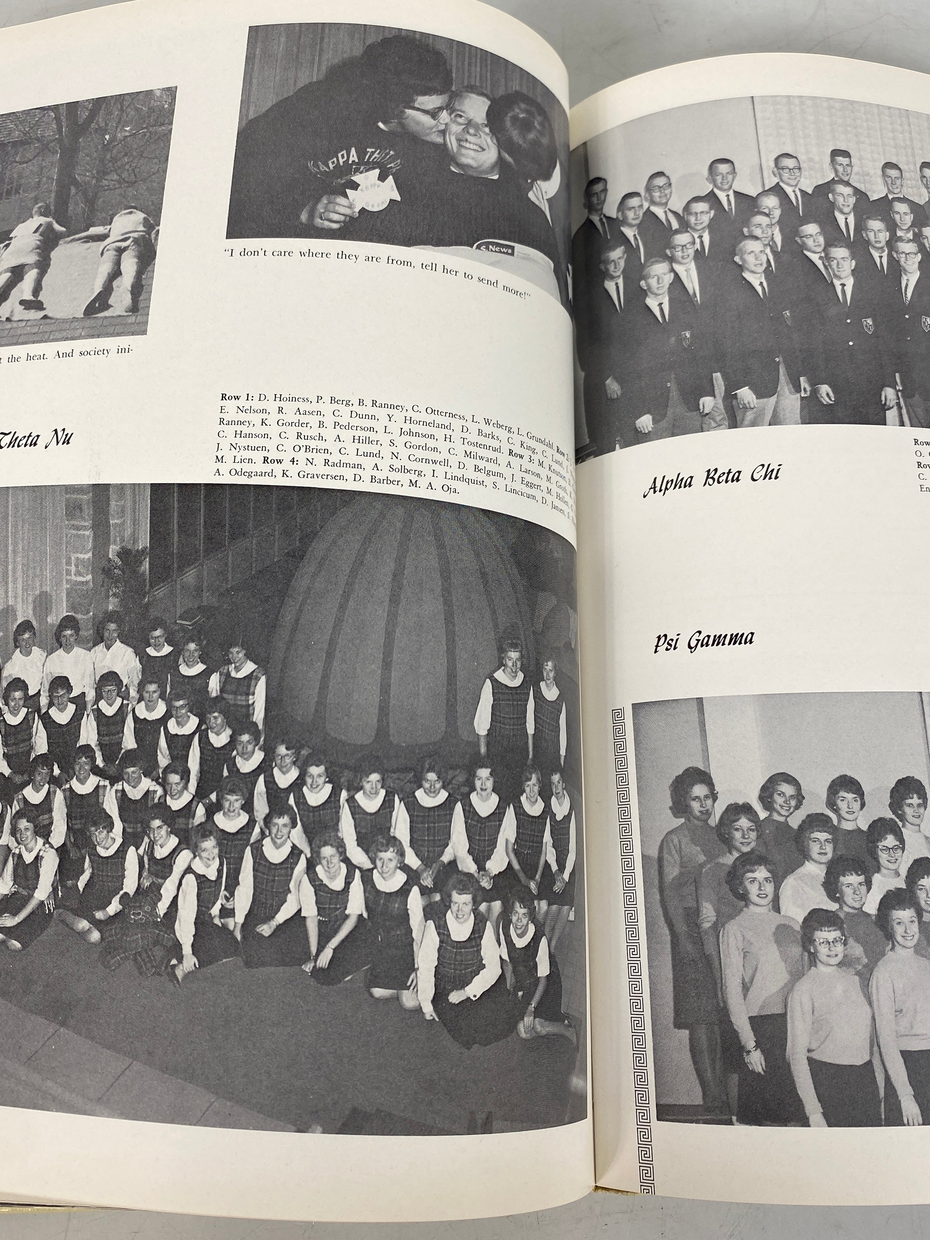 1962 St. Olaf College Yearbook w Supplement Northfield Minnesota HC