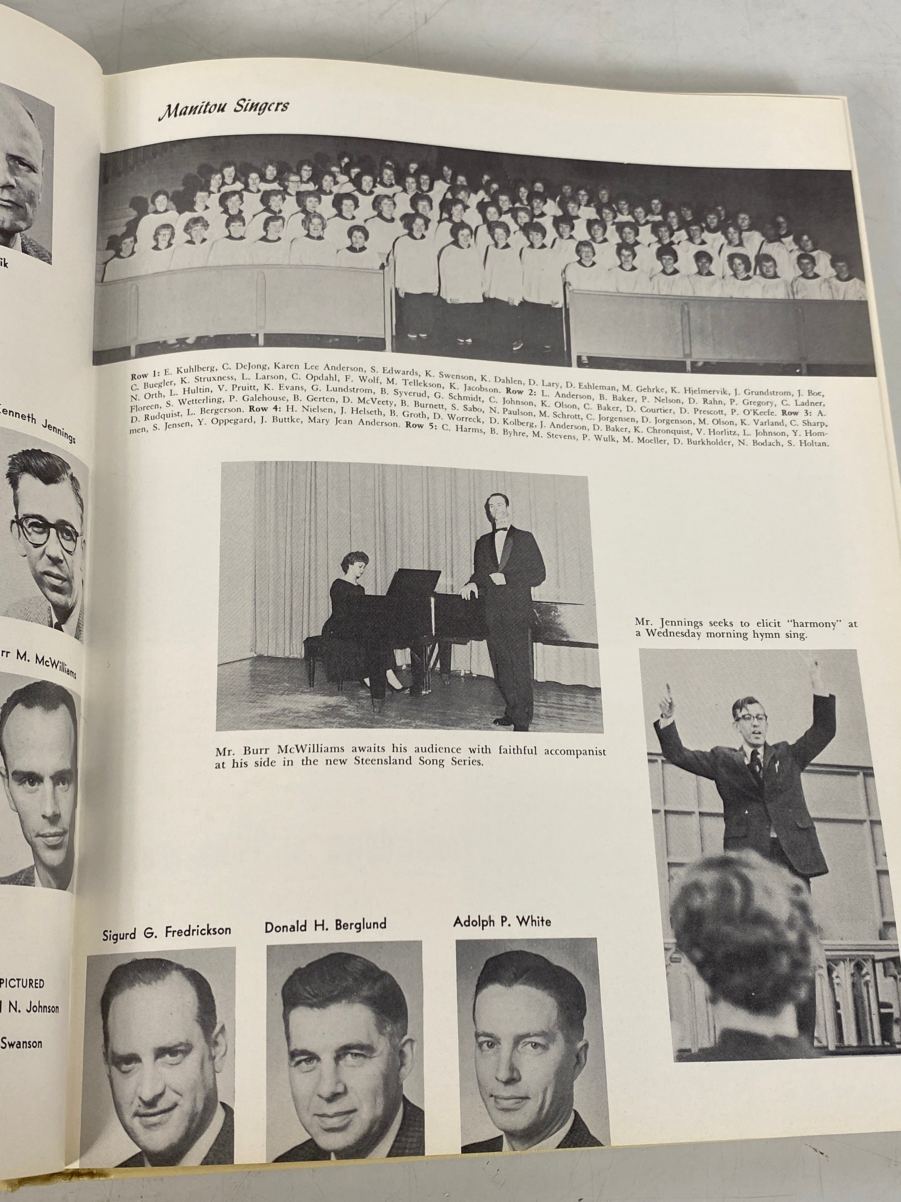 1962 St. Olaf College Yearbook w Supplement Northfield Minnesota HC
