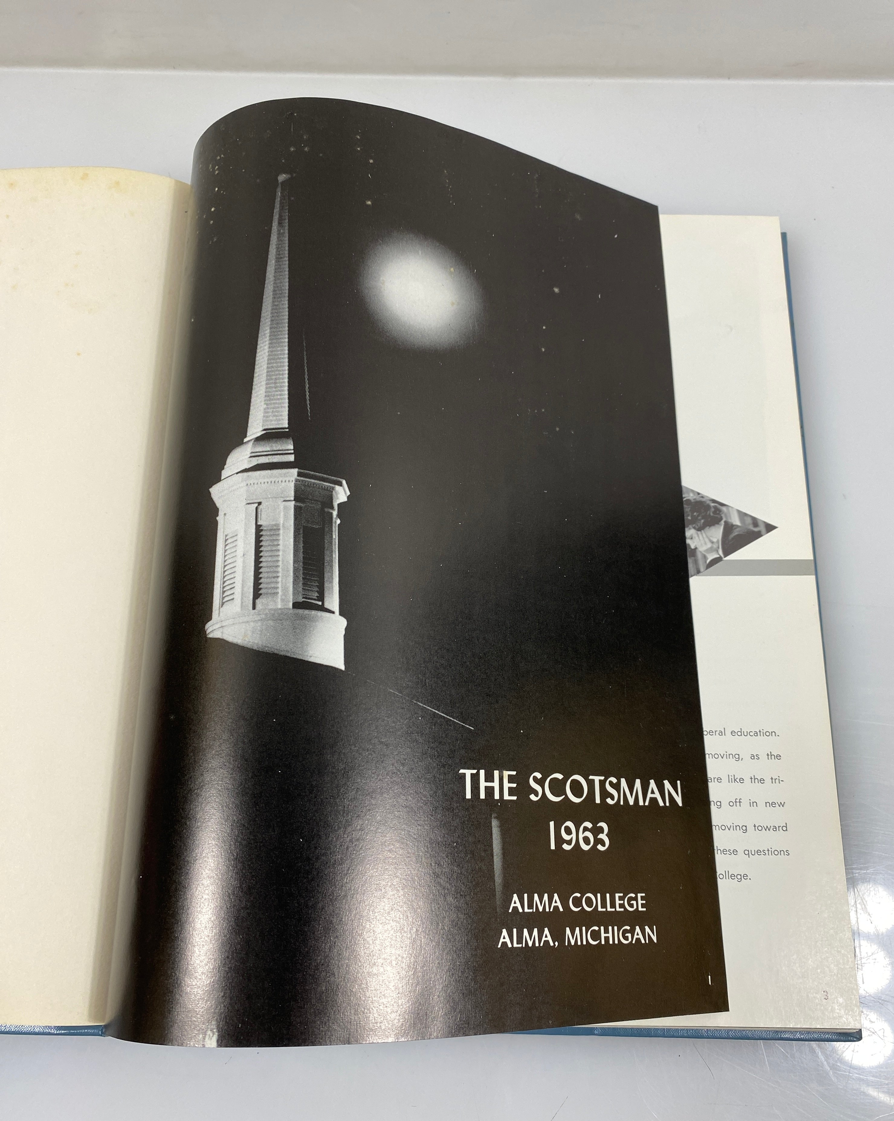 1963 Alma College "Scotsman" Yearbook Alma Michigan HC