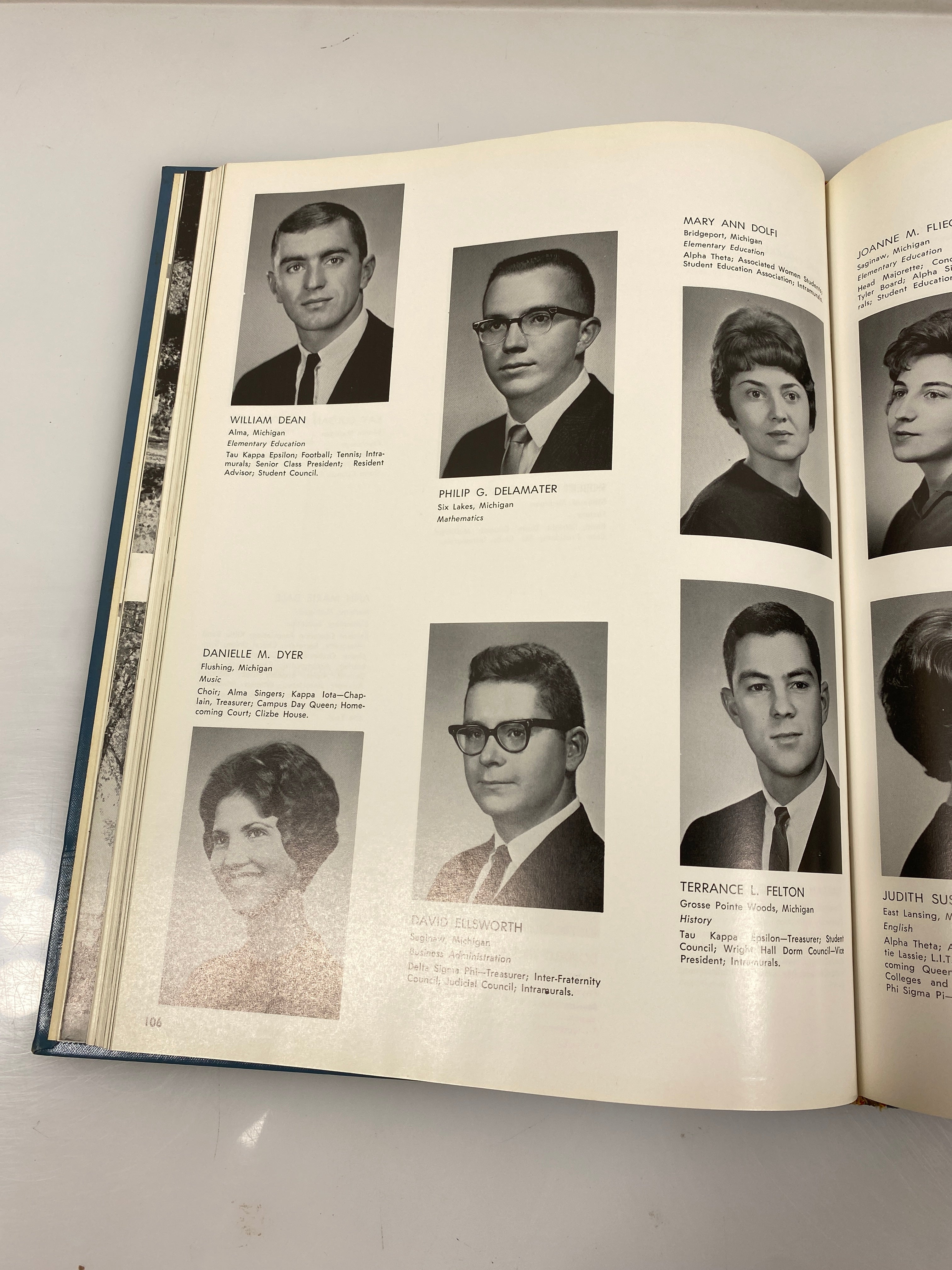 1963 Alma College "Scotsman" Yearbook Alma Michigan HC