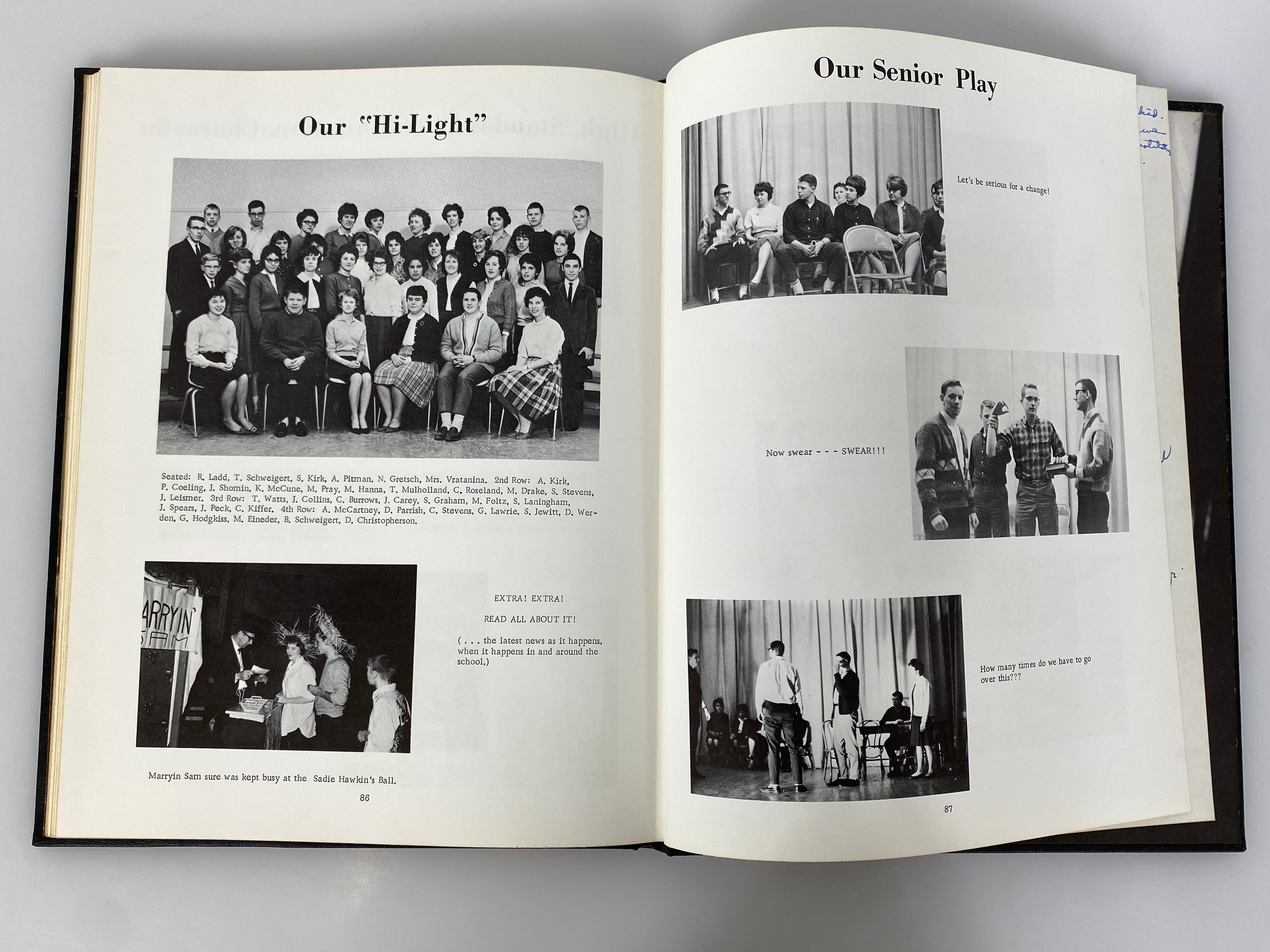1963 Petoskey High School Yearbook "Petosegan" Petoskey Michigan HC