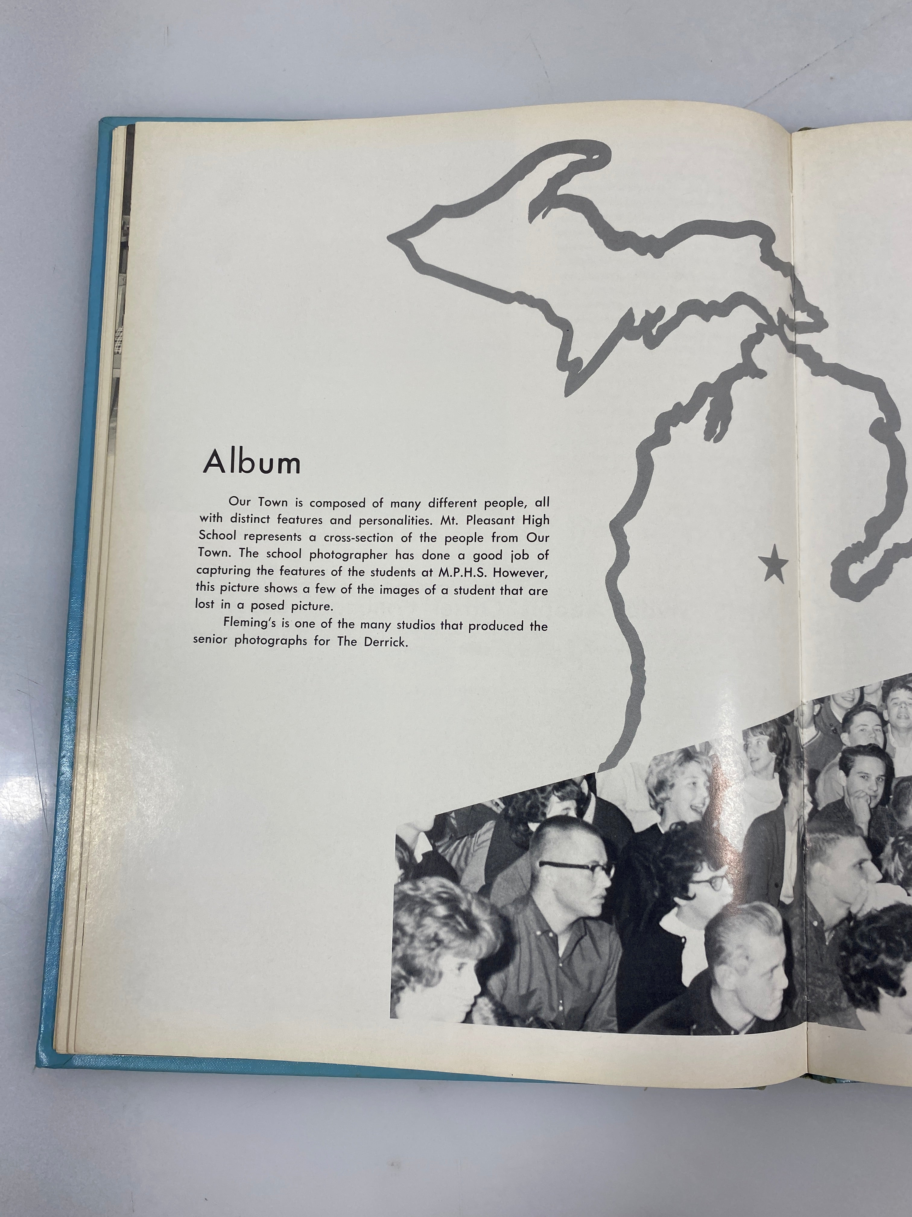 1963 "The Derrick" Mt. Pleasant High School Yearbook Mt. Pleasant Michigan