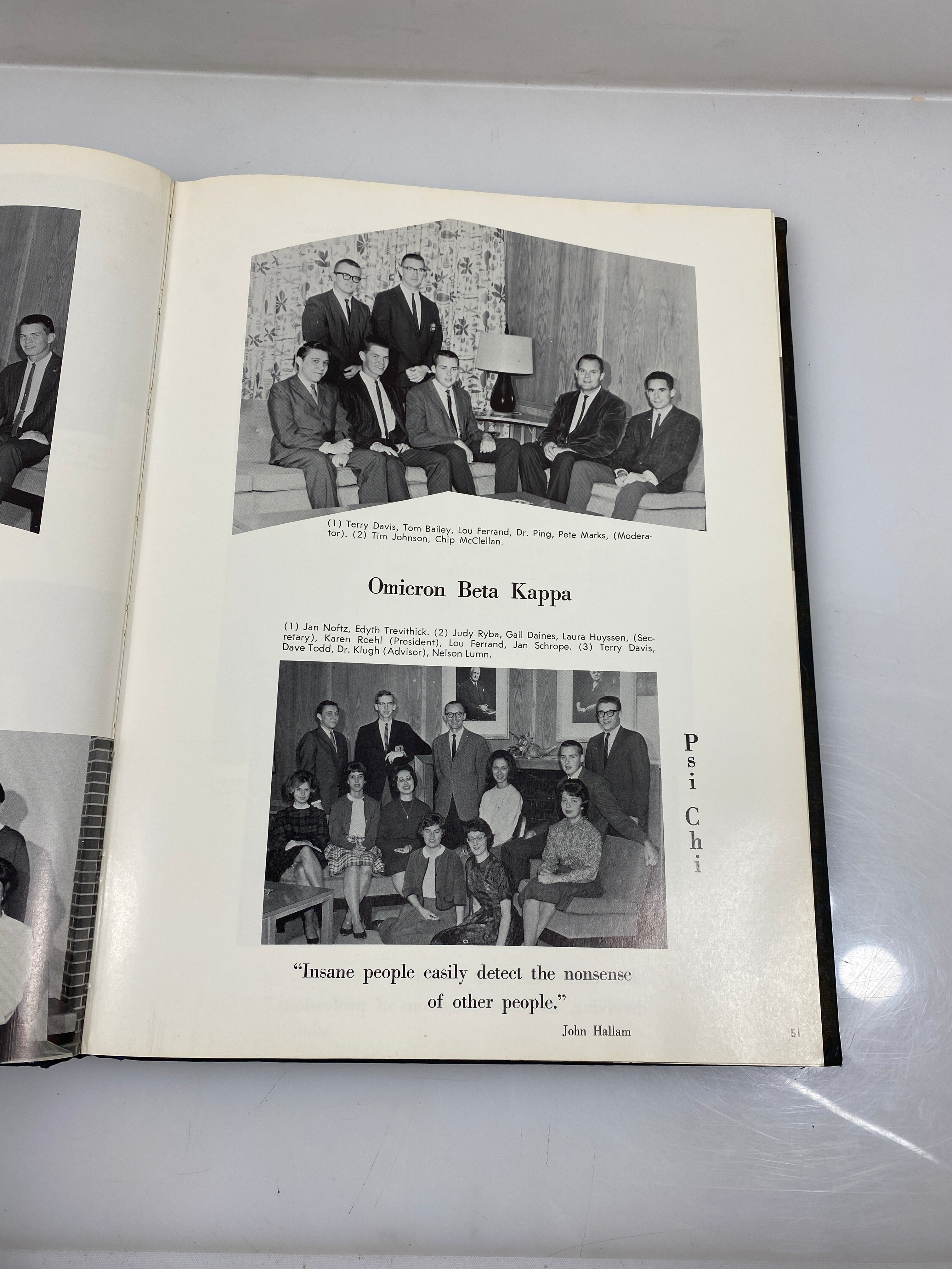 1964 Alma College "Scotsman" Yearbook Alma Michigan HC