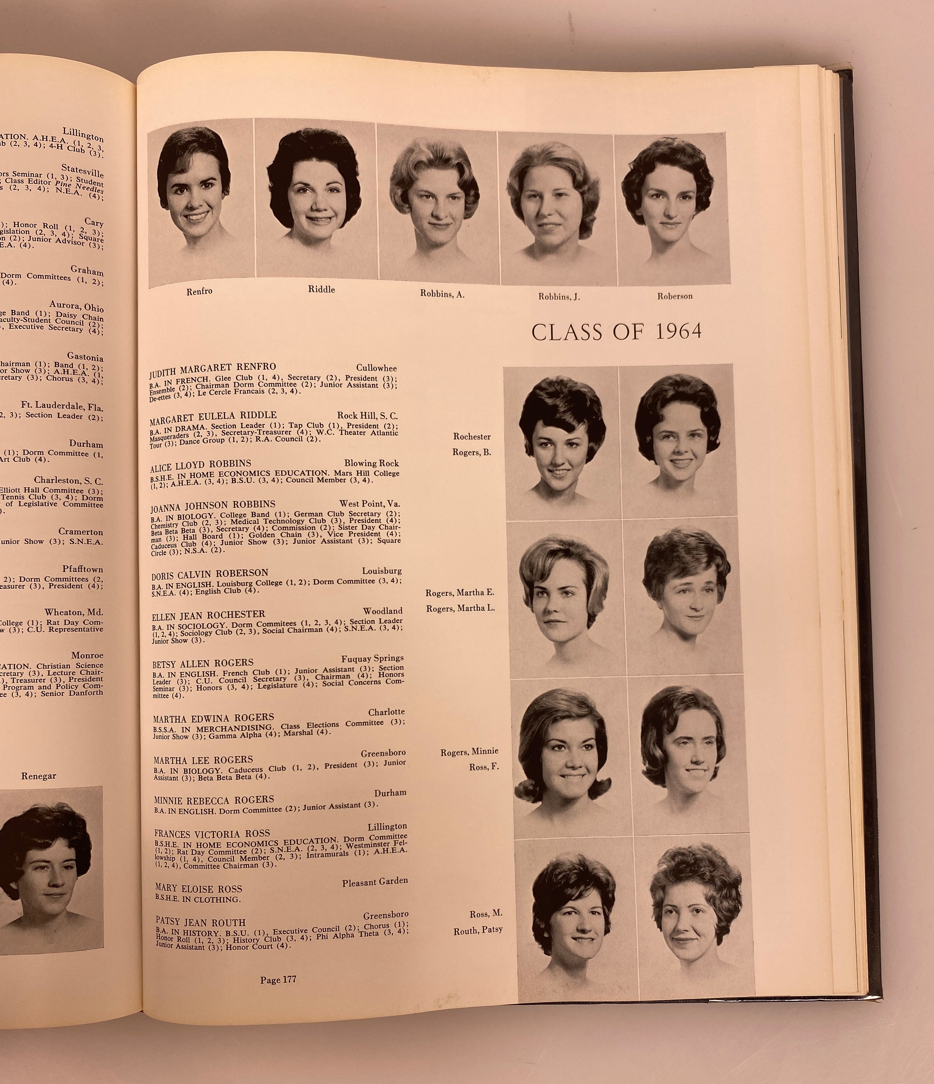 1964 University of North Carolina Greensboro "Pine Needles" Yearbook HC