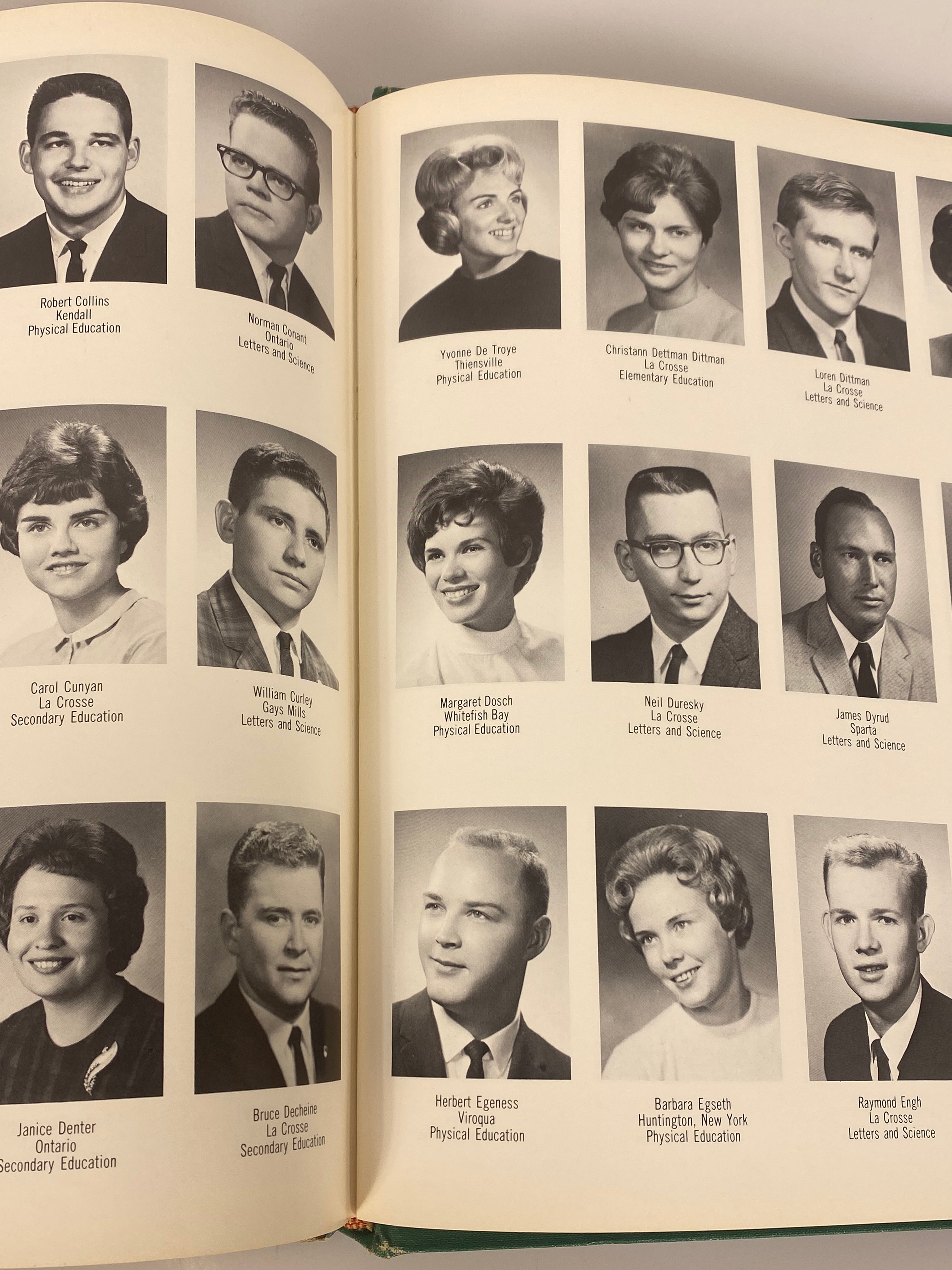 1964 Wisconsin State College Yearbook La Crosse HC