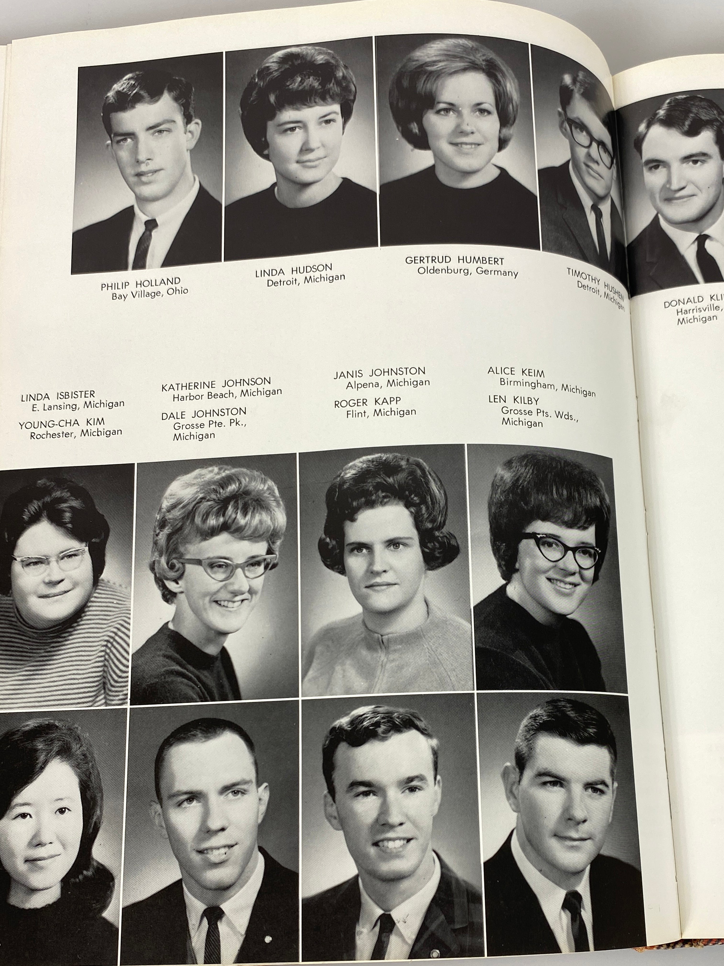 1965 Alma College "Scotsman" Yearbook Alma Michigan HC