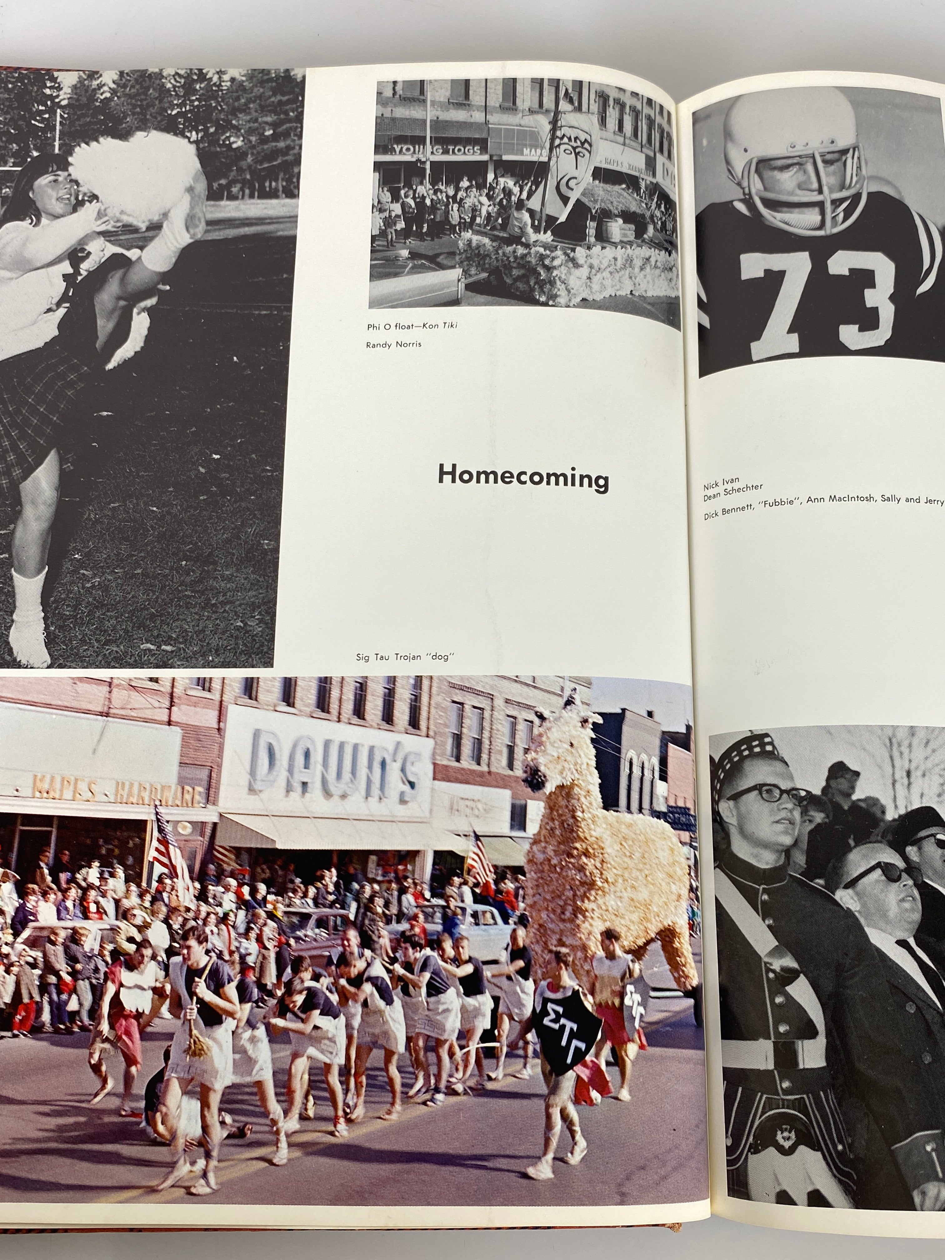 1965 Alma College "Scotsman" Yearbook Alma Michigan HC