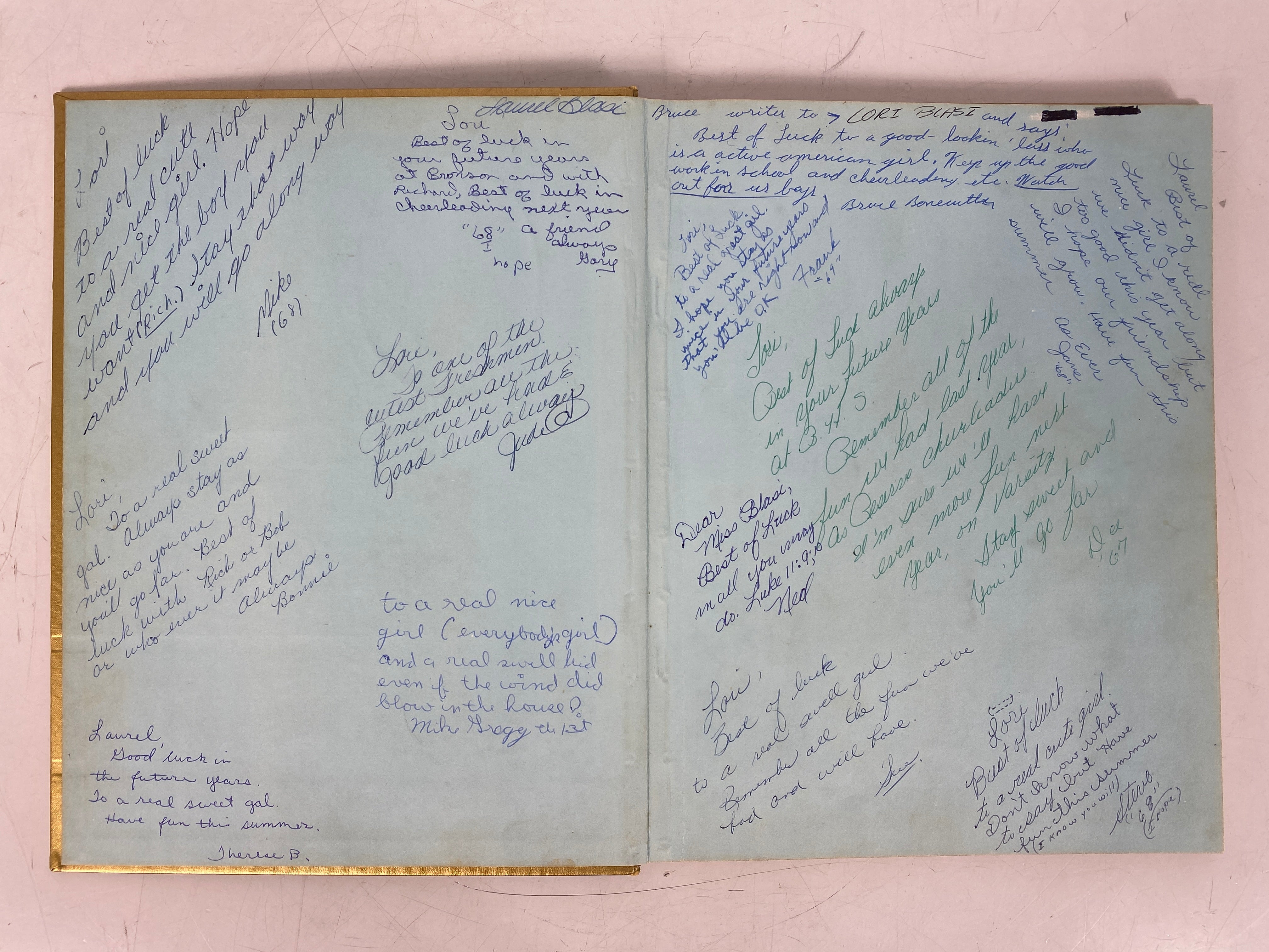 1965 Bronson High School Yearbook Bronson Michigan HC