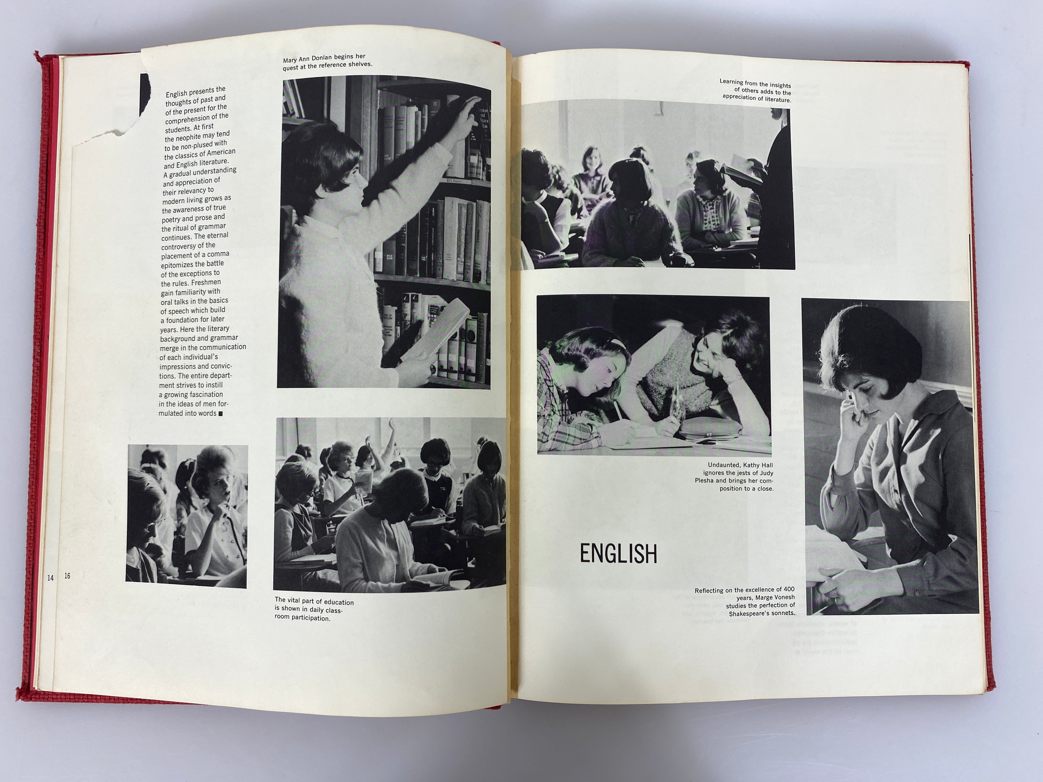 1965 Nazareth Academy Yearbook "Alexine" La Grange Park Illinois HC