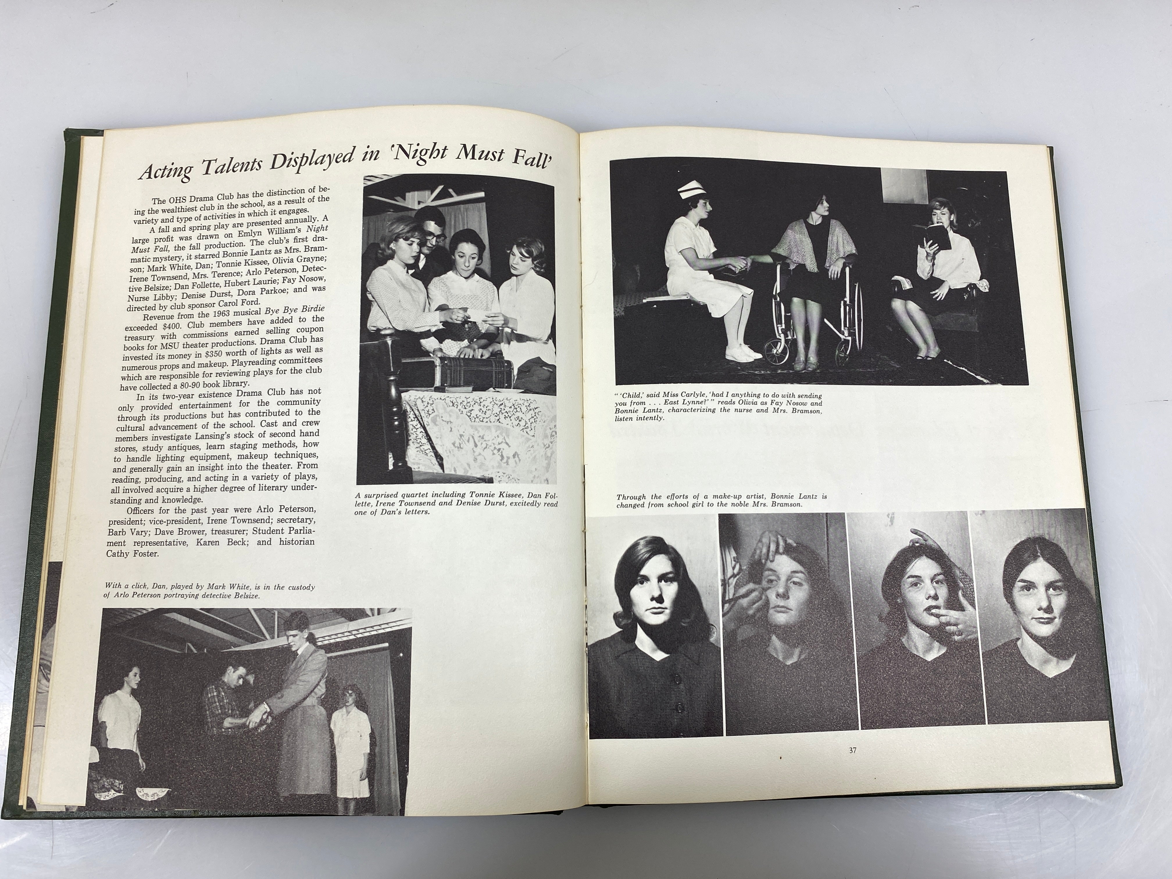 1965 Okemos High School Yearbook "Tomahawk" Okemos Michigan HC