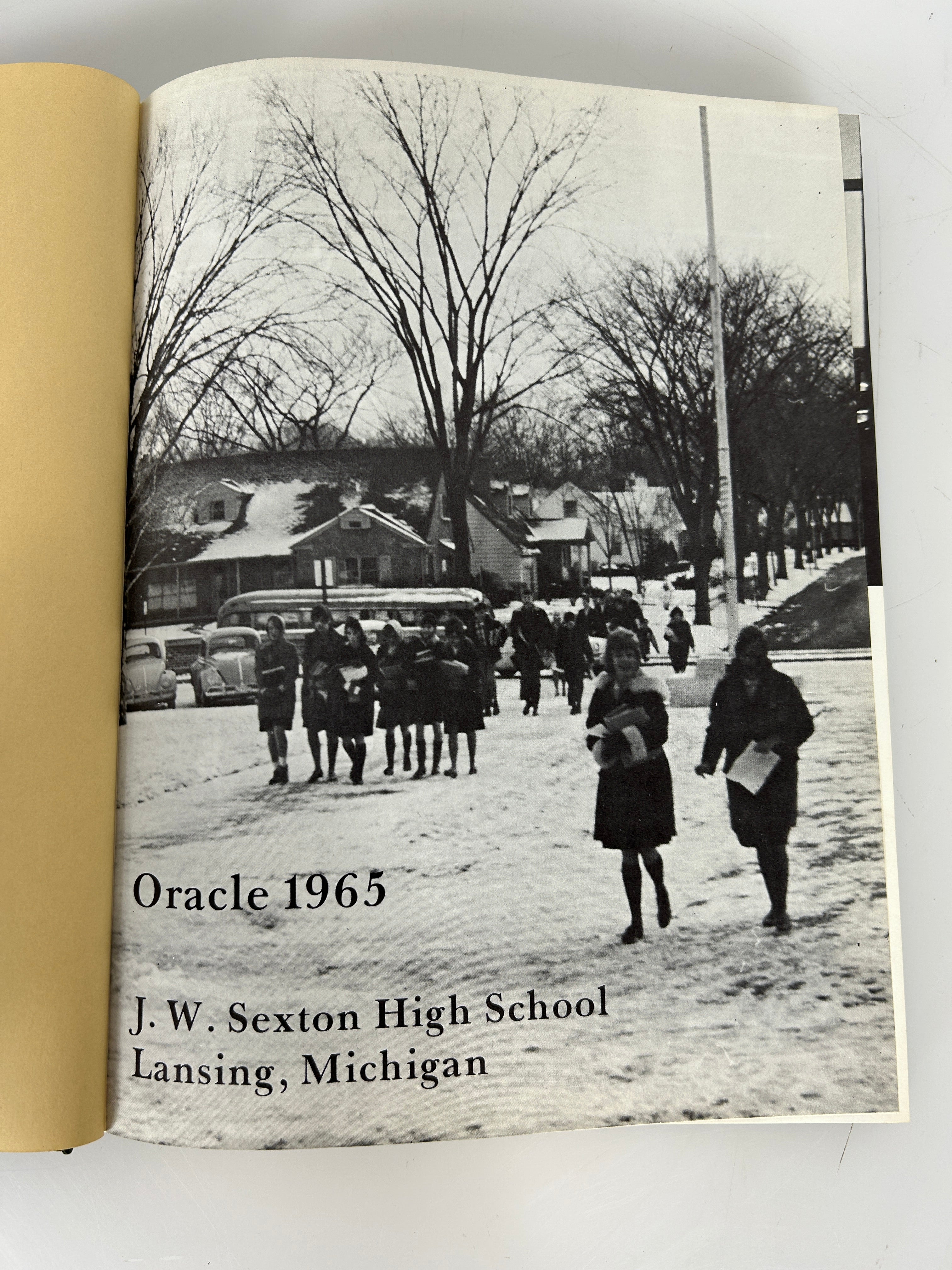 1965 "Oracle" J.W. Sexton High School, Lansing MI Yearbook HC