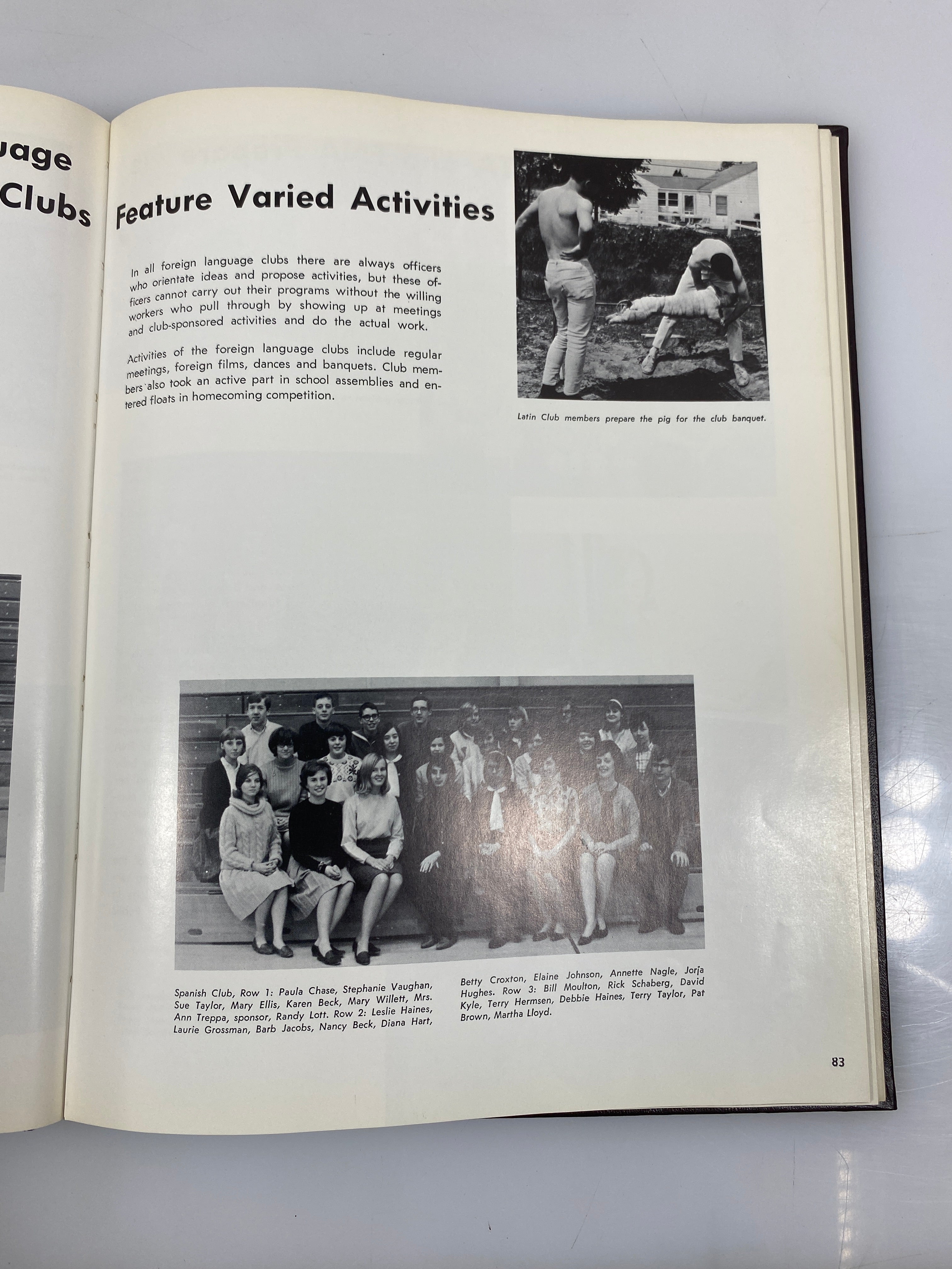 1966 Okemos High School Yearbook "Tomahawk" Okemos Michigan HC