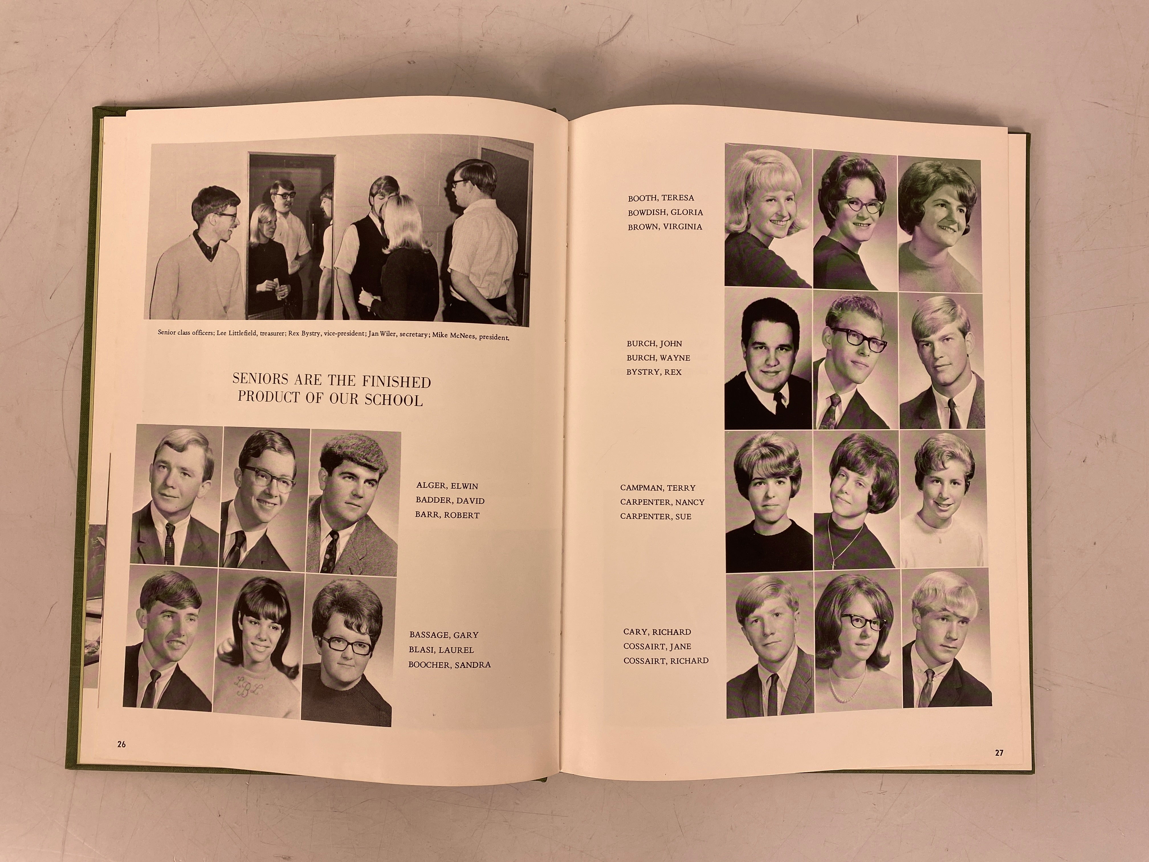 1968 Bronson High School Yearbook Bronson Michigan HC