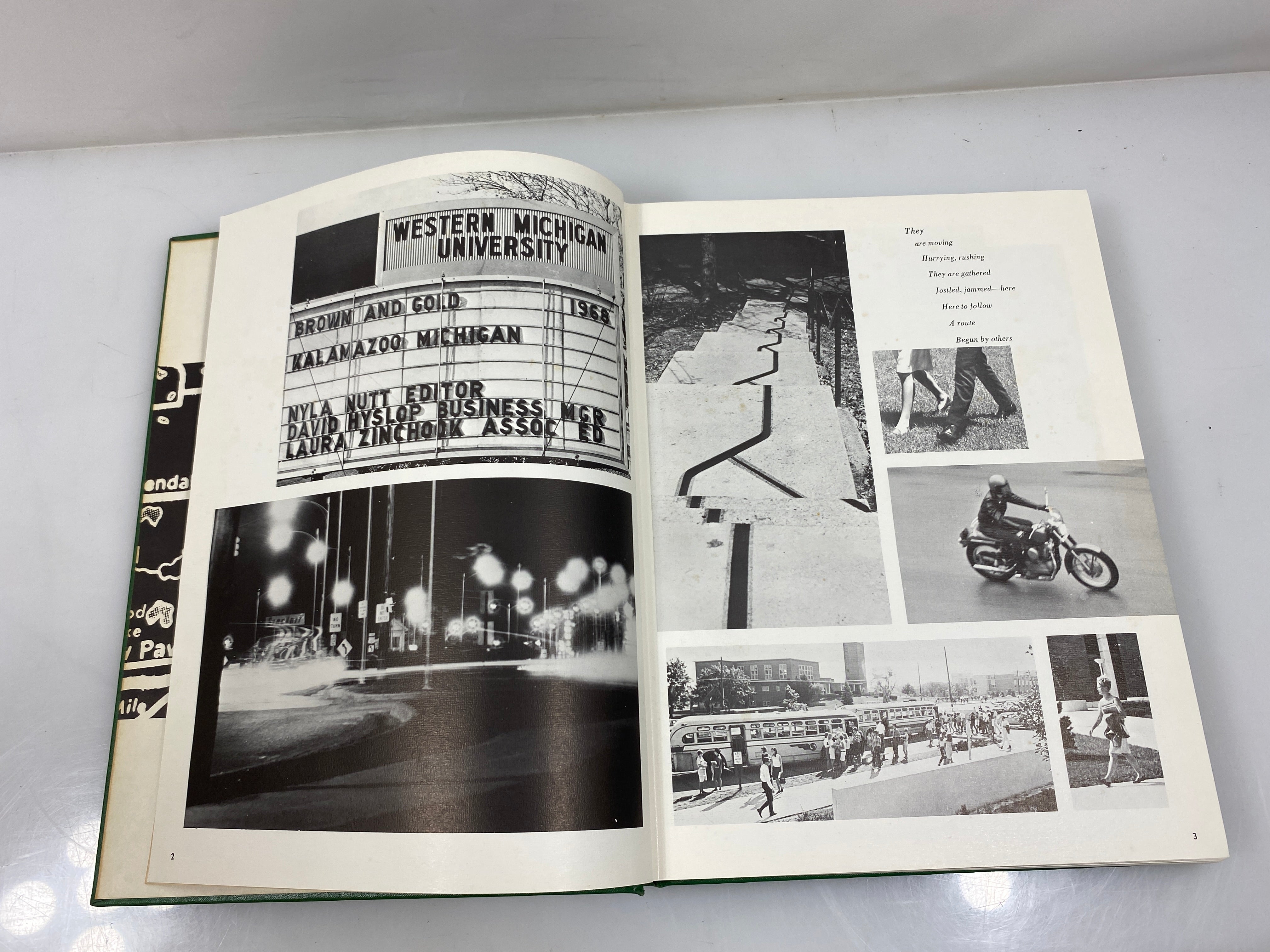 1968 "Brown & Gold" Western Michigan University Yearbook Kalamazoo MI HC