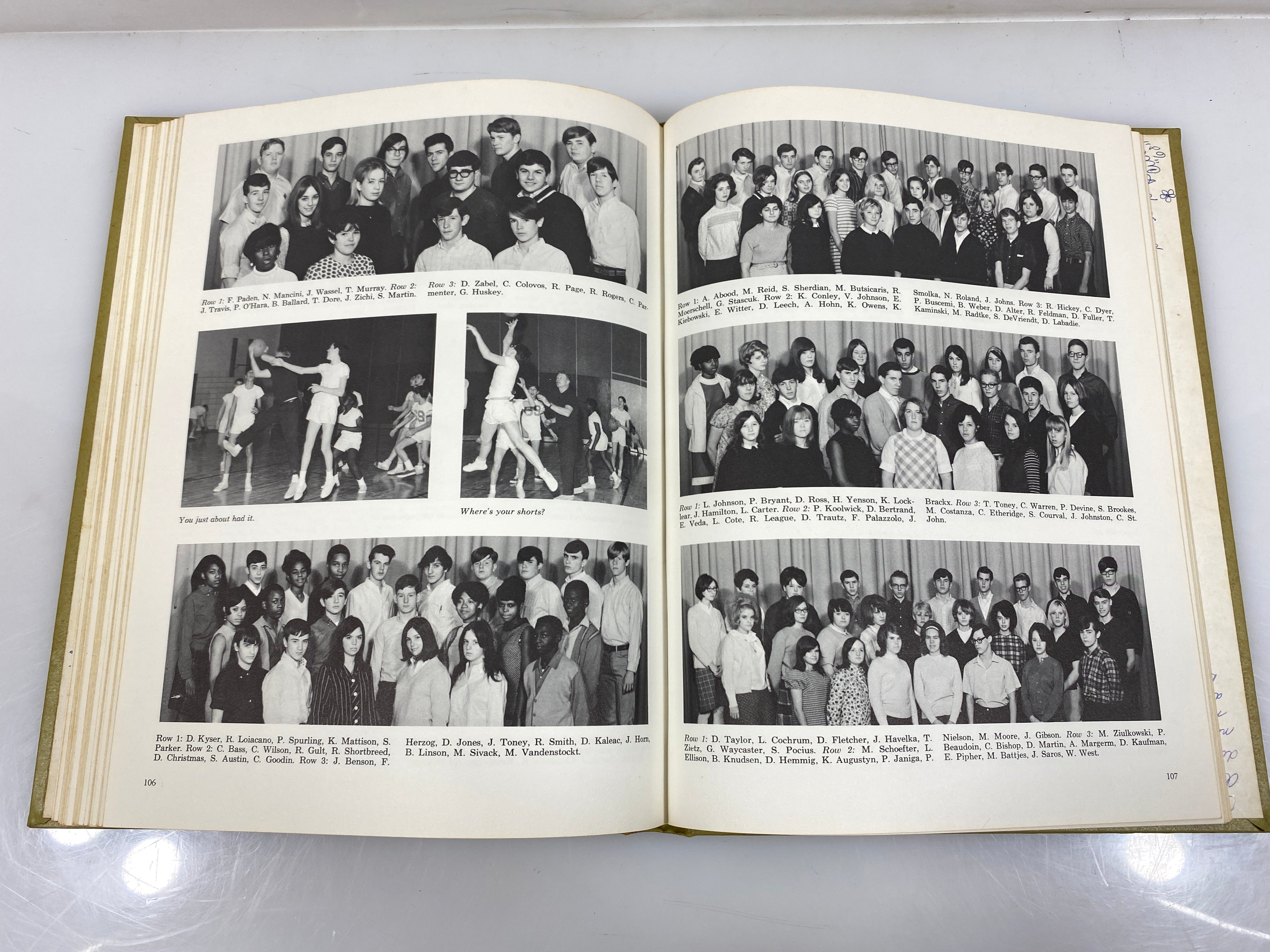 1968 "Cairngorm" Finney Jr. Sr. High School Yearbook Detroit MI HC