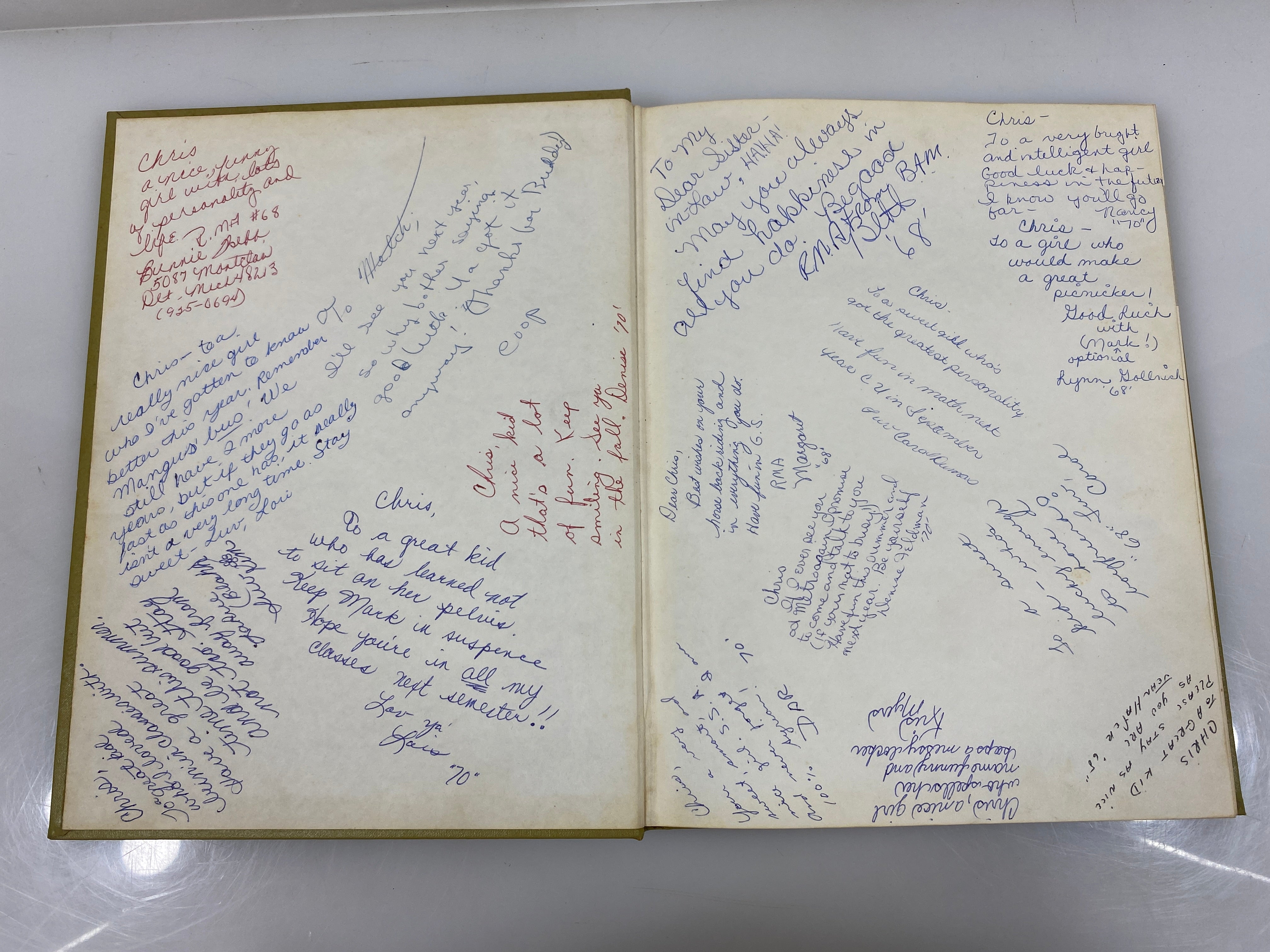1968 "Cairngorm" Finney Jr. Sr. High School Yearbook Detroit MI HC