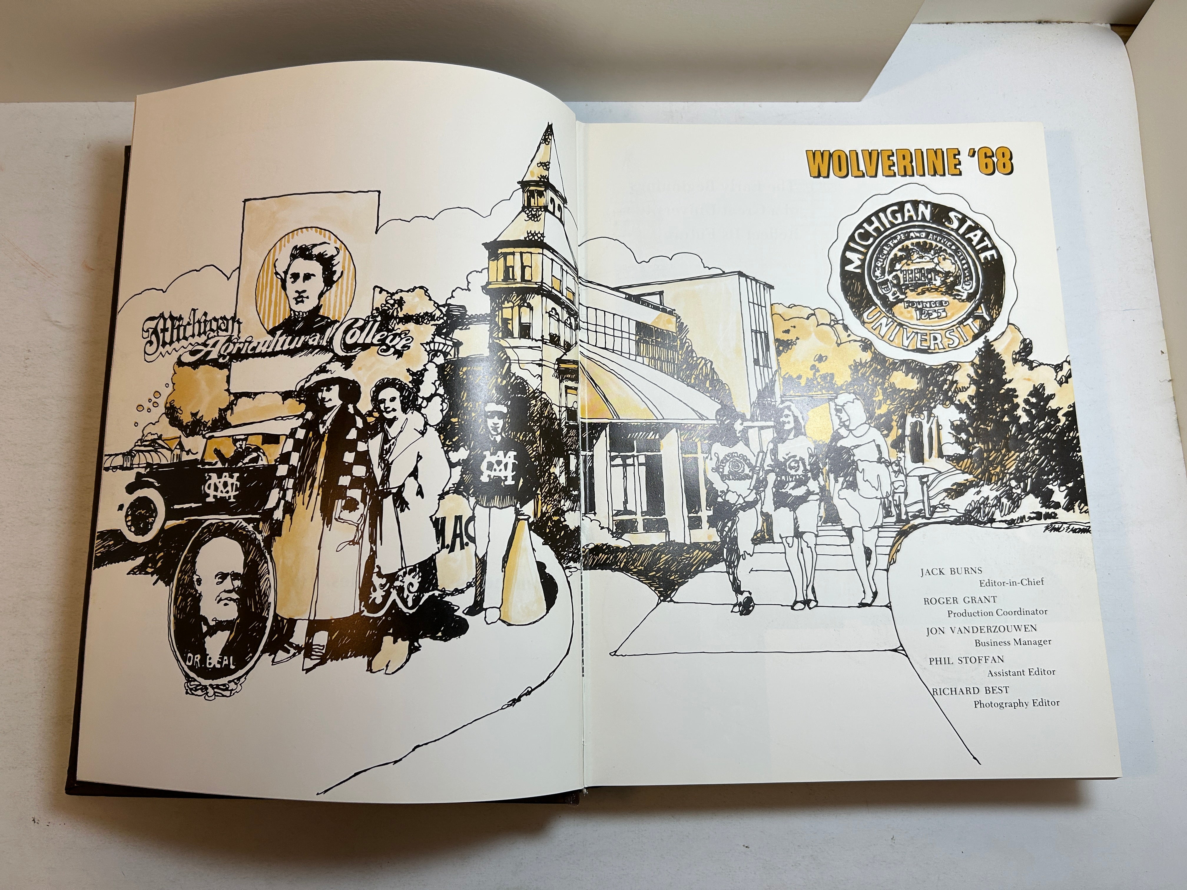 1968 Michigan State University Yearbook Wolverine