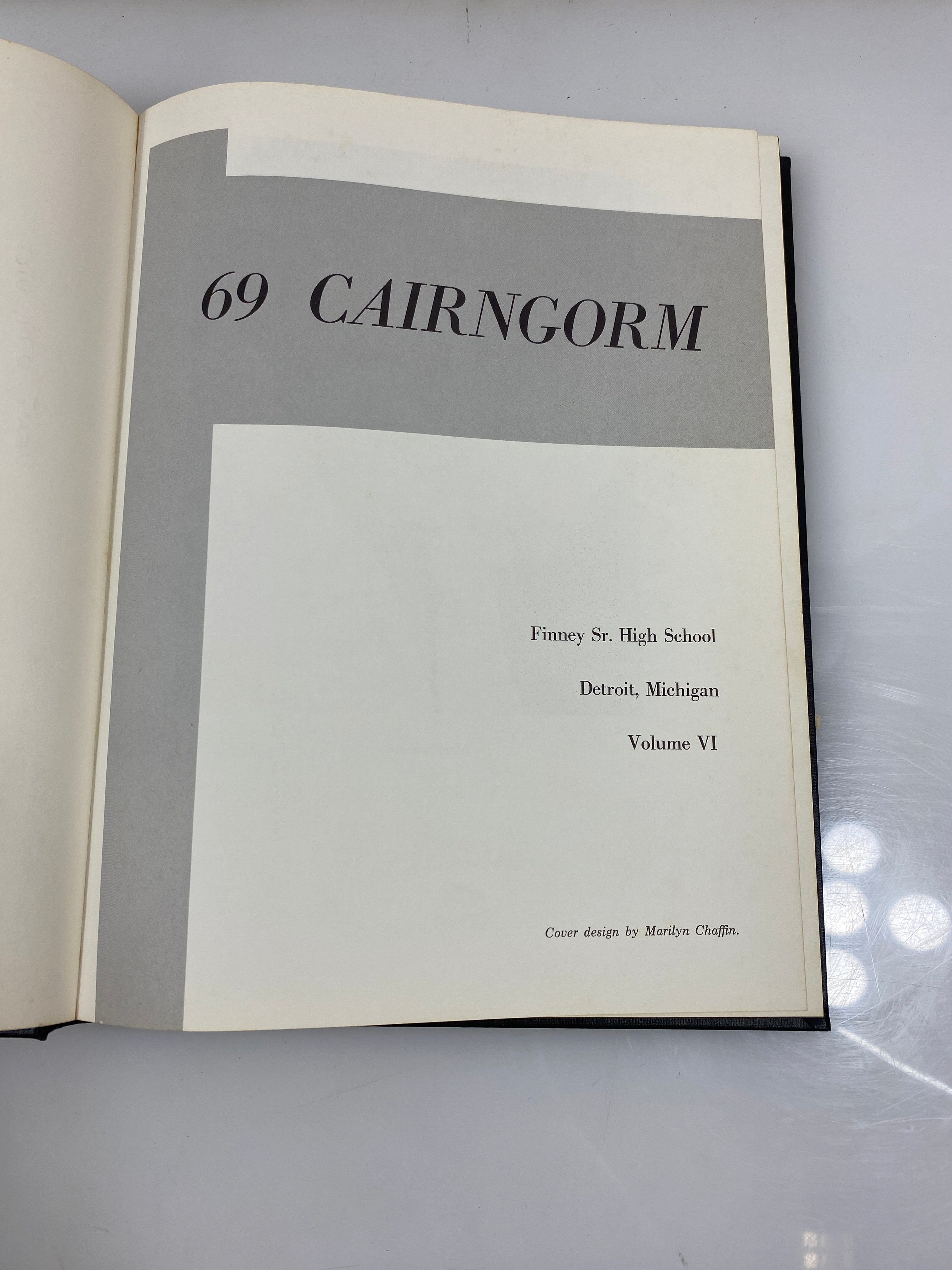 1969 "Cairngorm" Finney Jr. Sr. High School Yearbook Detroit MI HC